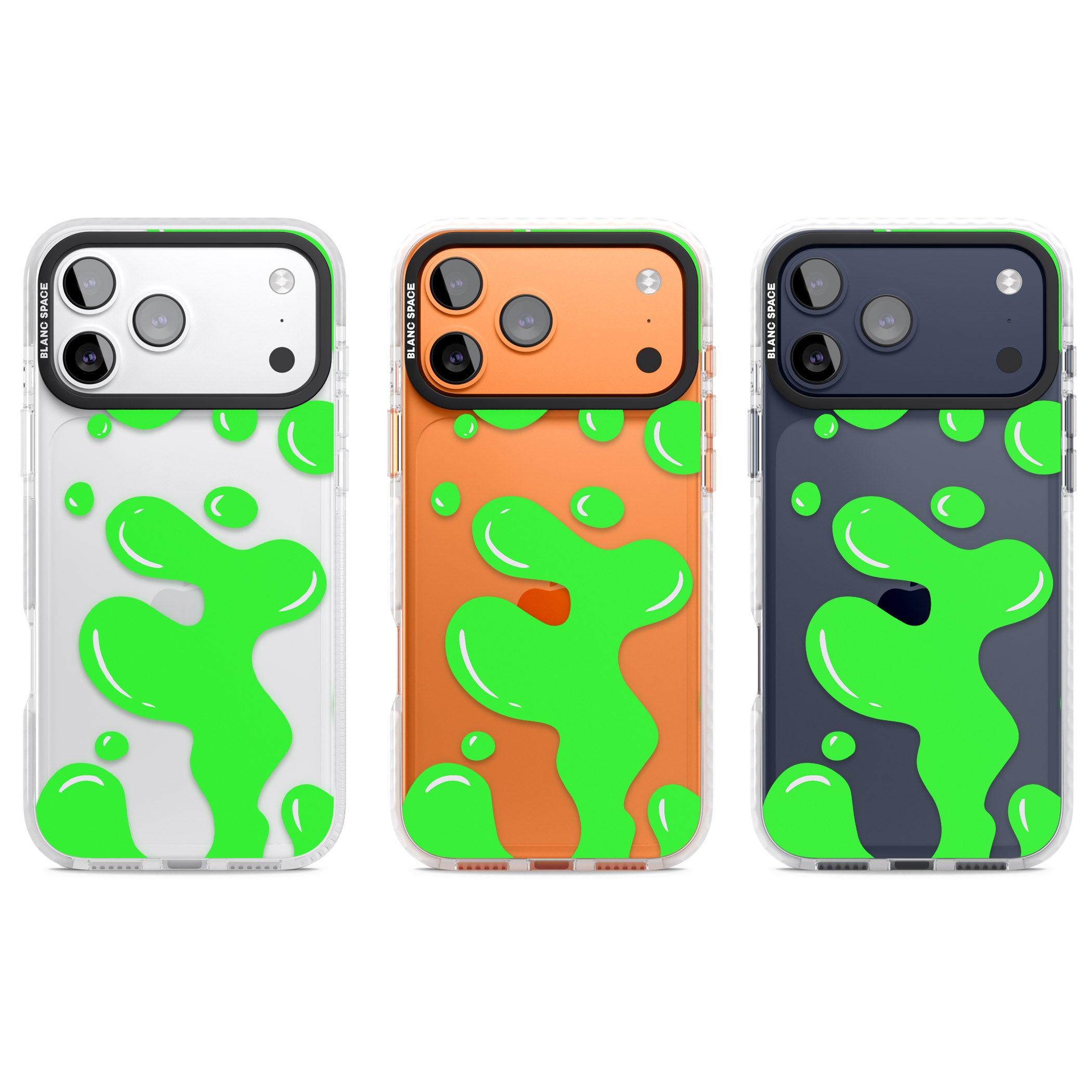 Green Lava Lamp iPhone 17 Pro Impact Clear Phone Case APT Impact Protection