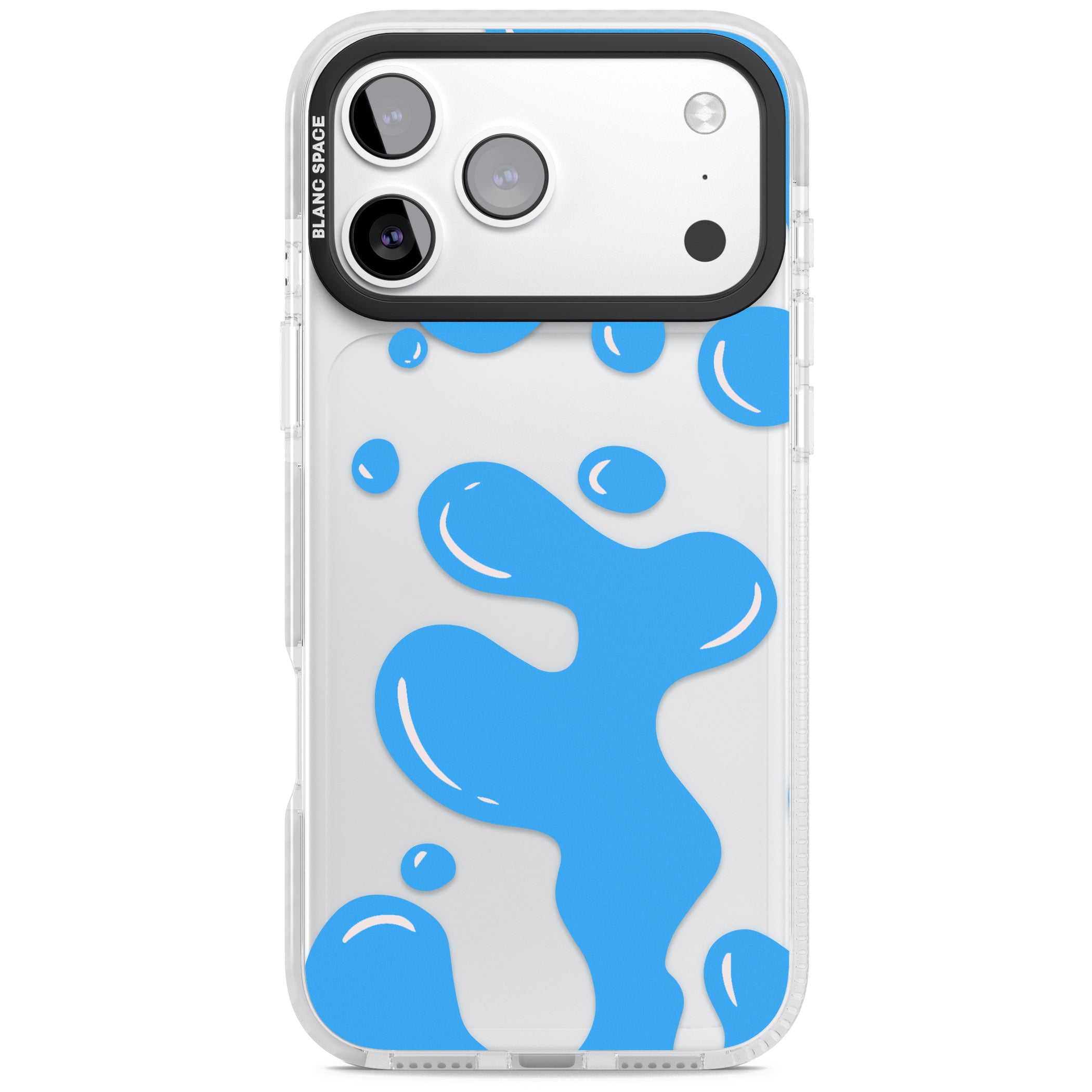 Blue Lava Lamp iPhone 17 Pro Impact Clear Phone Case