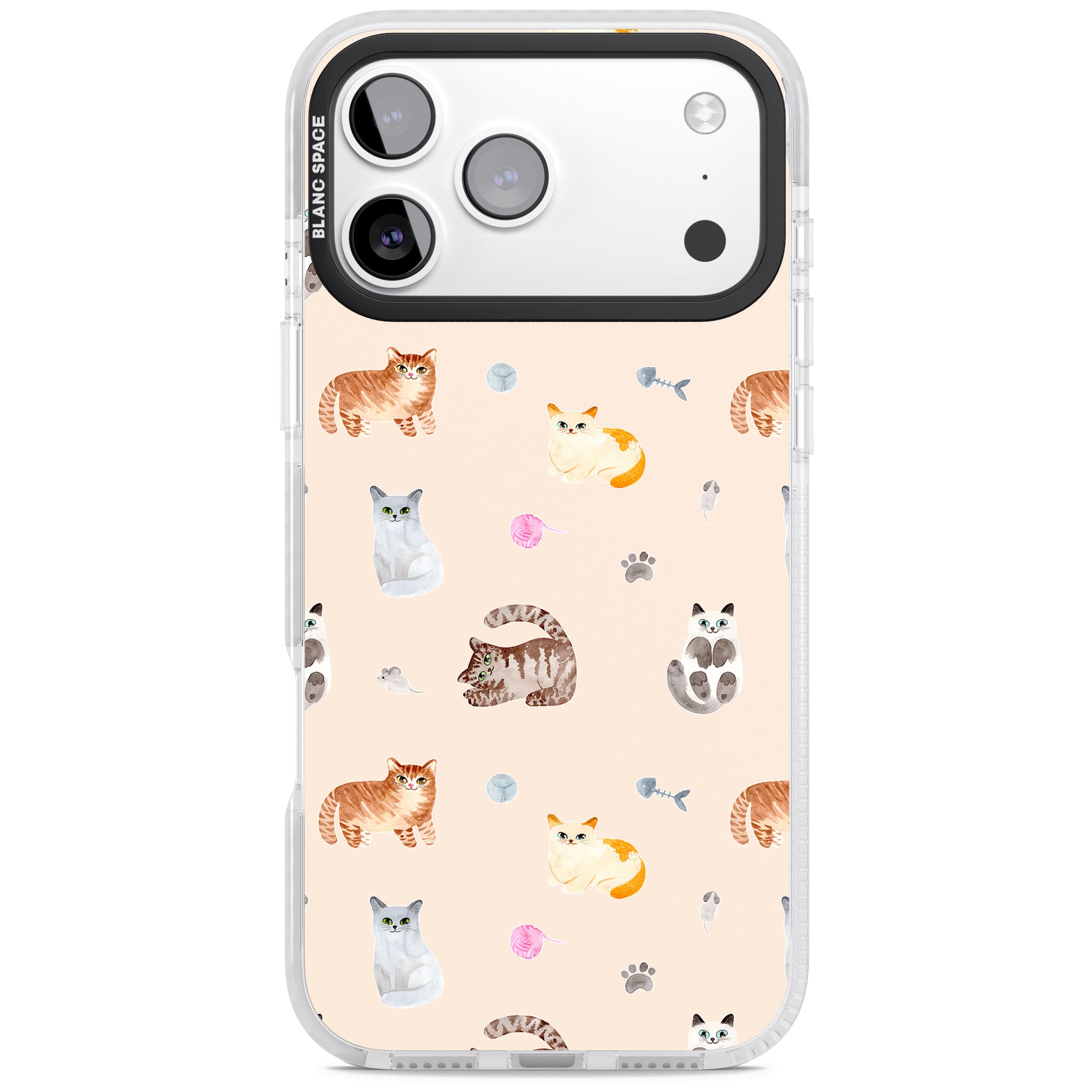 Cat Playground iPhone 17 Pro Impact Clear Phone Case