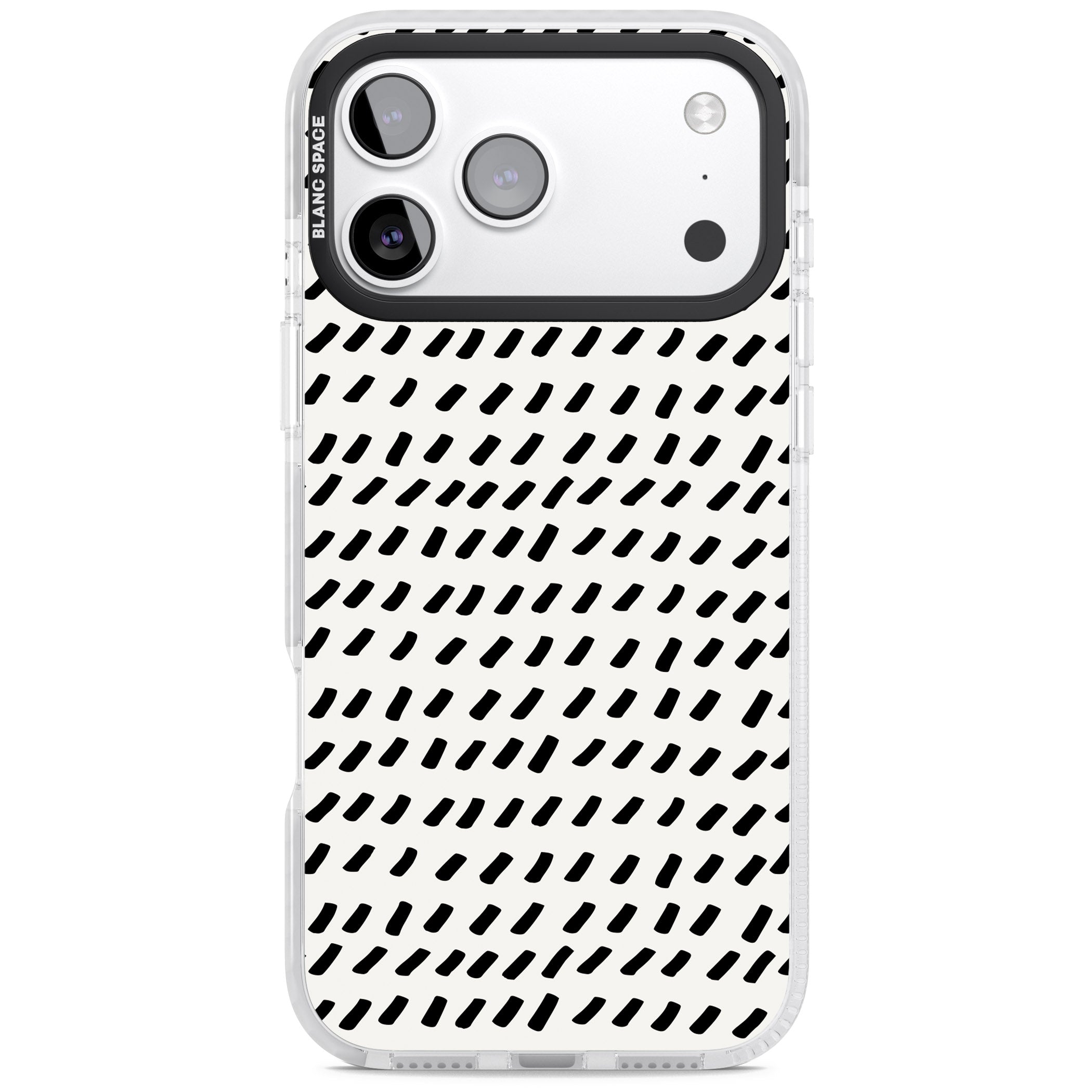 Hand Drawn Lines Pattern iPhone 17 Pro Impact Pro Clear Phone Case