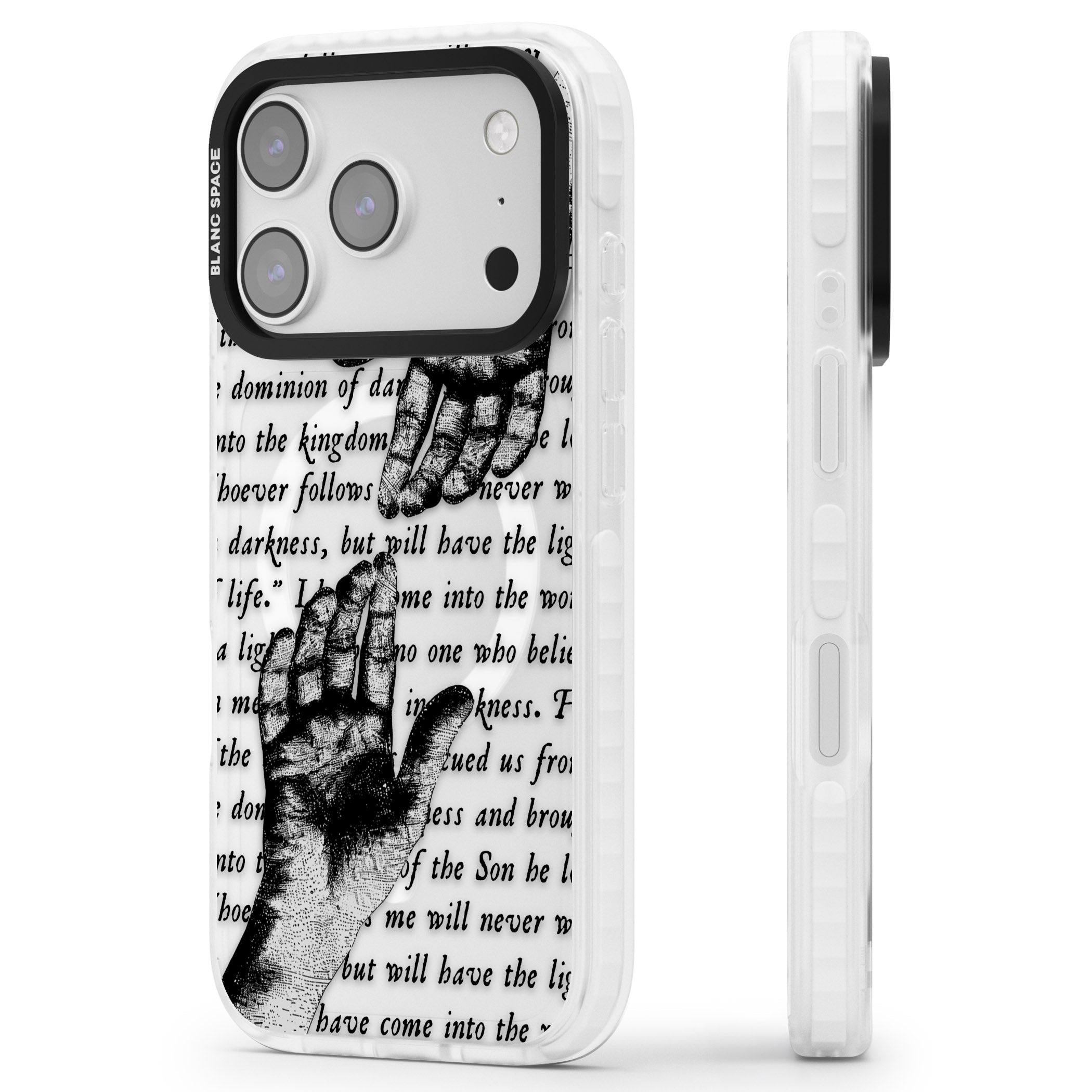 In Touch iPhone 17 Pro Impact Pro Clear Phone Case Side Profile