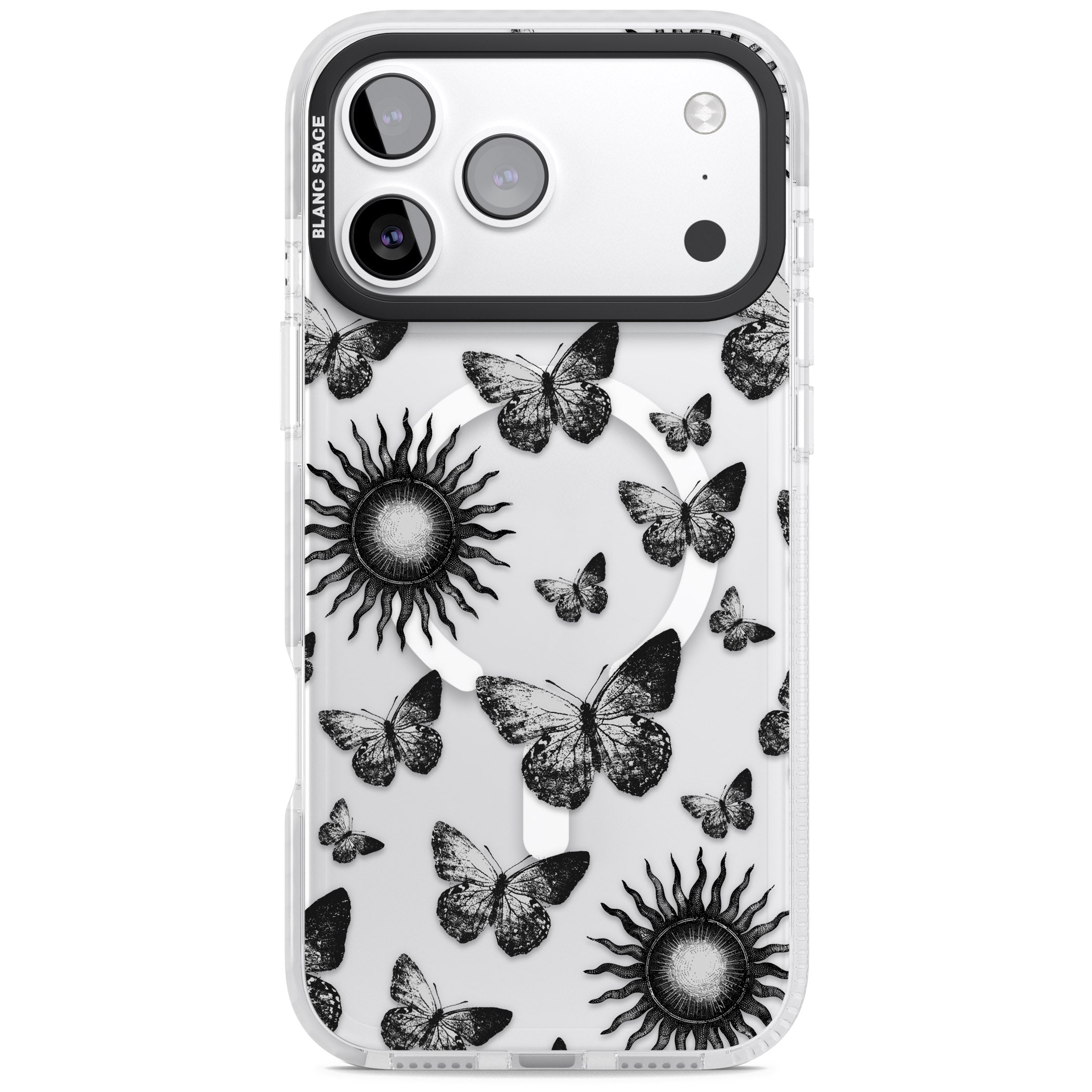 Butterflies Suns iPhone 17 Pro Impact Pro Clear Phone Case