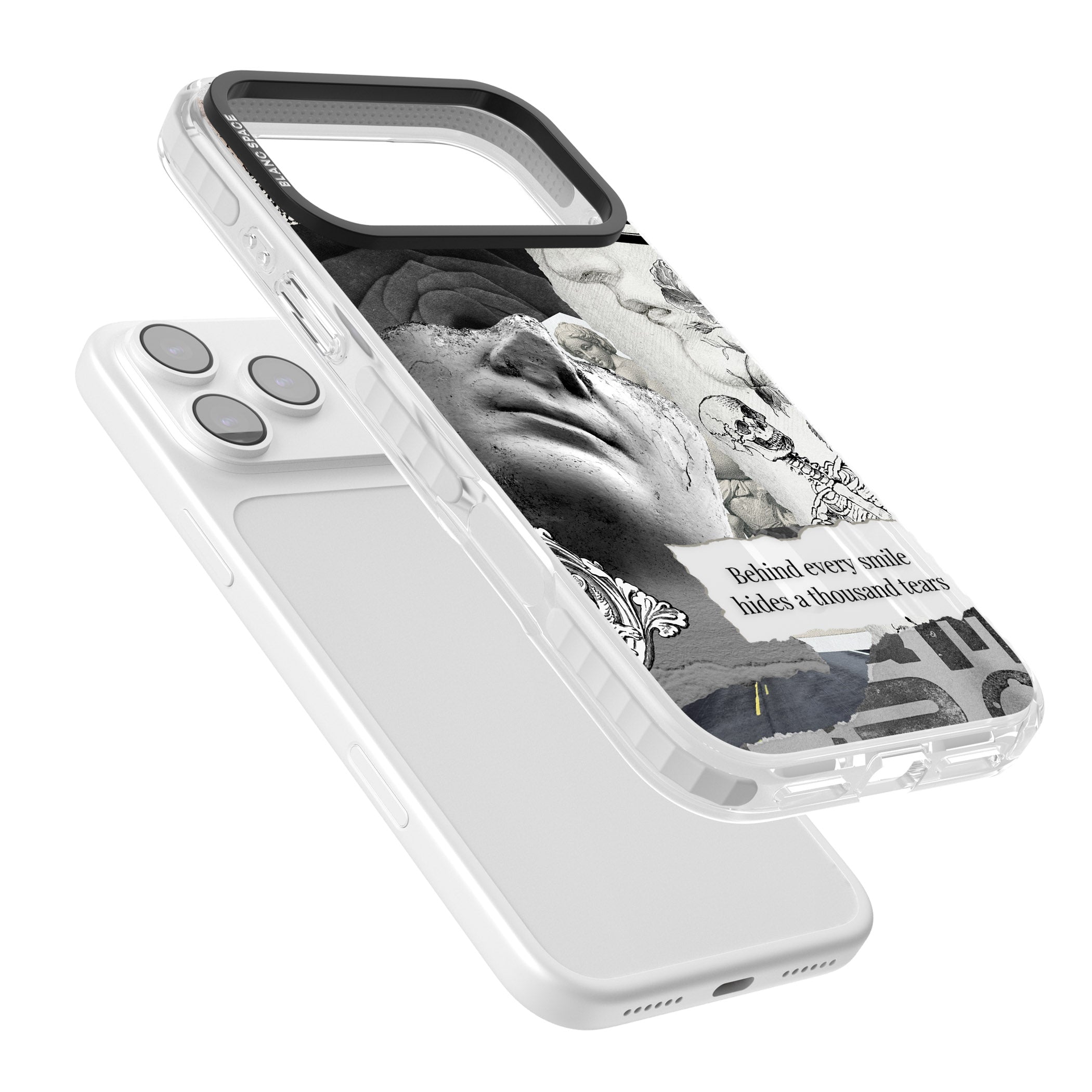 Behind Every Smile iPhone 17 Pro Impact Pro Clear Phone Case Colours