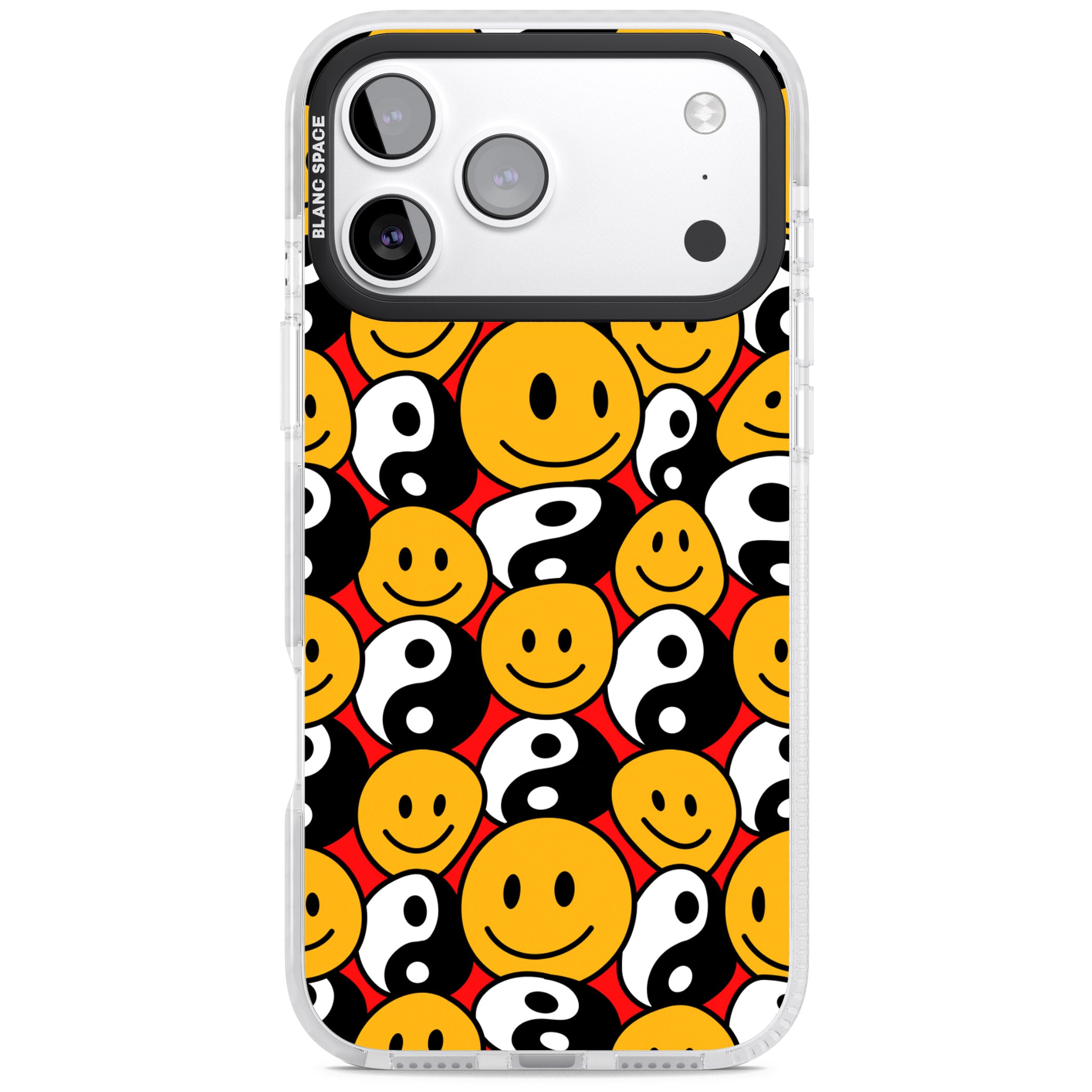 Yin Yang & Faces iPhone 17 Pro Impact Pro Clear Phone Case