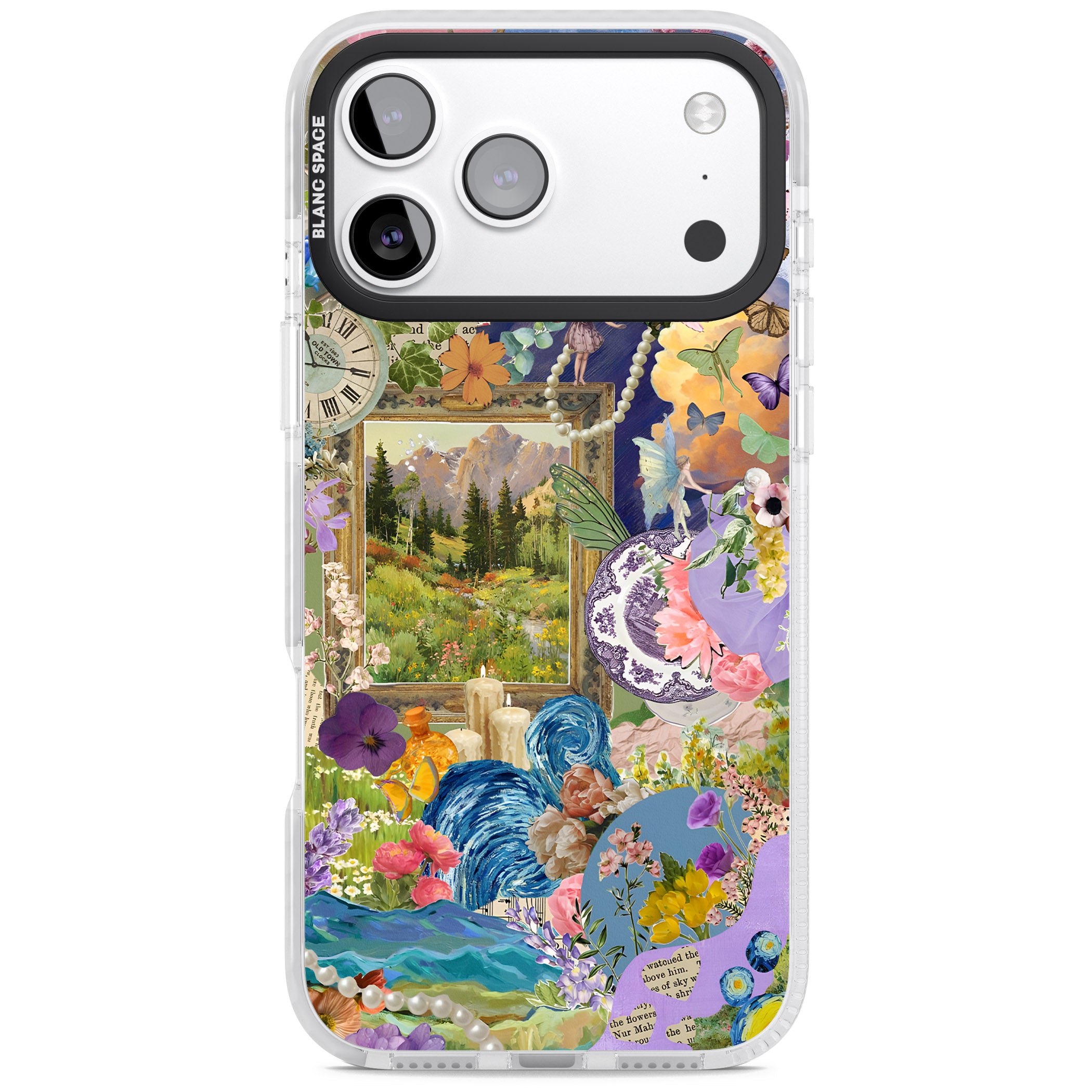 Vibrant Whimsy Collage iPhone 17 Pro Impact Pro Clear Phone Case