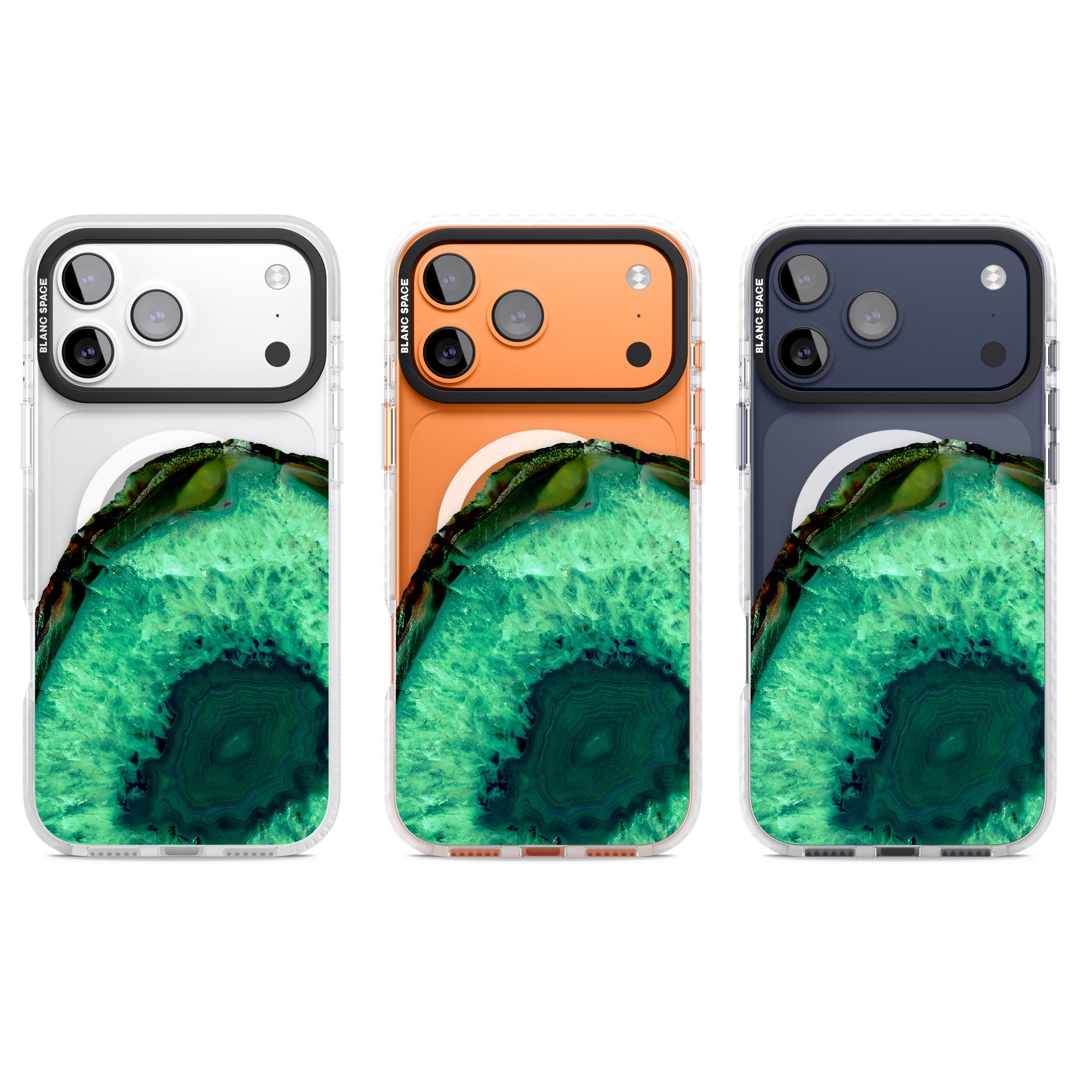 Emerald Geode iPhone 17 Pro Impact Pro Clear Phone Case APT Impact Protection