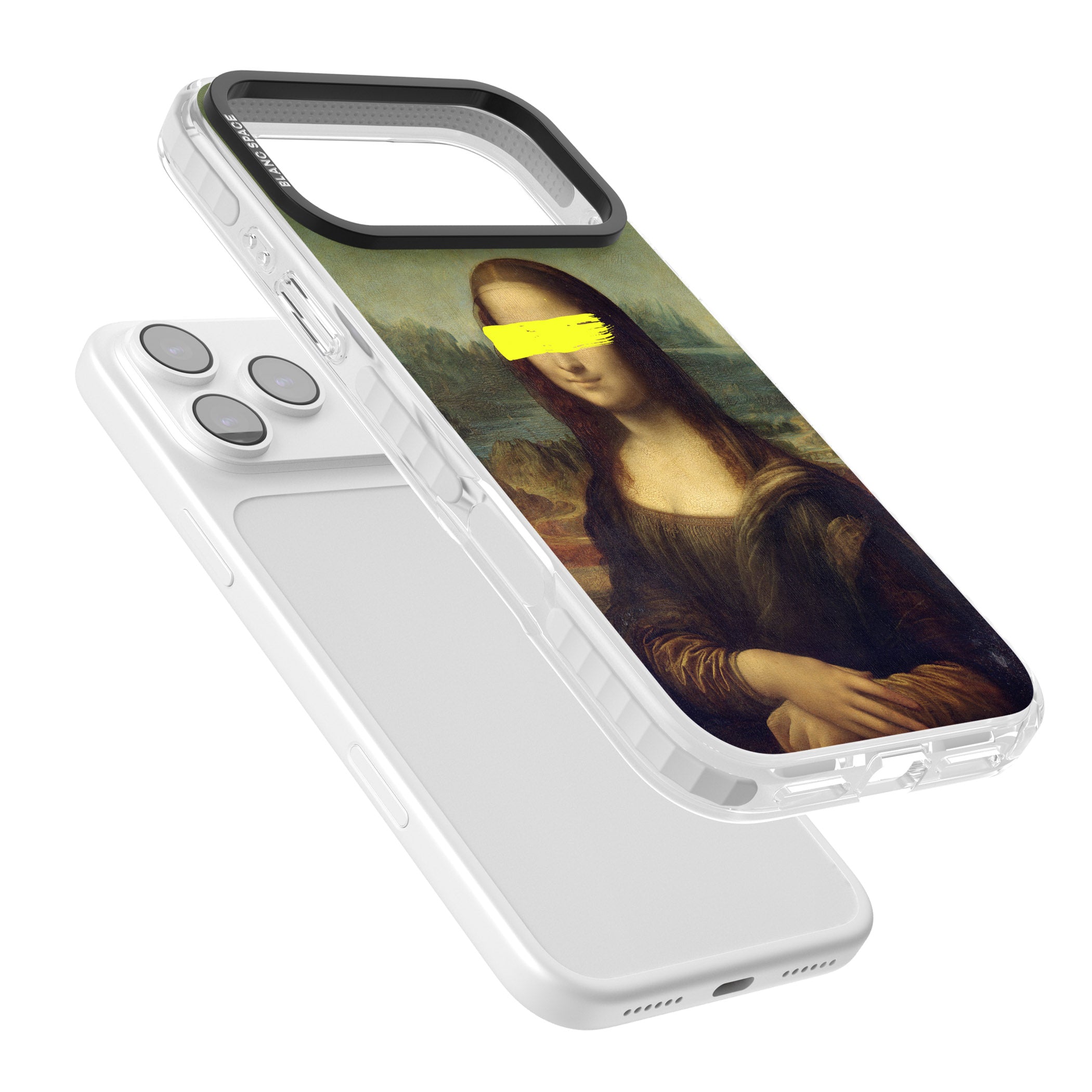 Vandaled Mona Lisa iPhone 17 Pro Impact Pro Clear Phone Case Colours