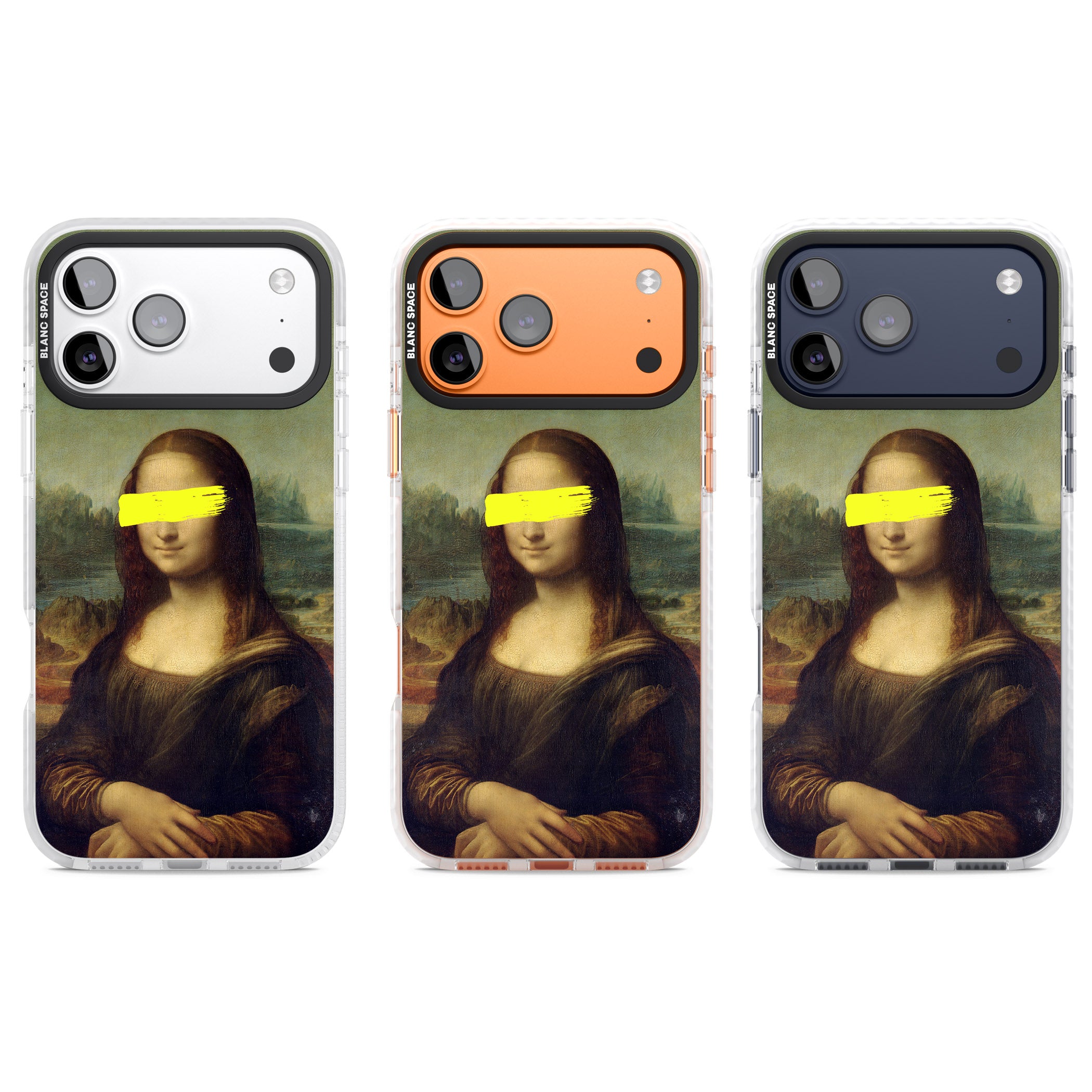 Vandaled Mona Lisa iPhone 17 Pro Impact Pro Clear Phone Case APT Impact Protection