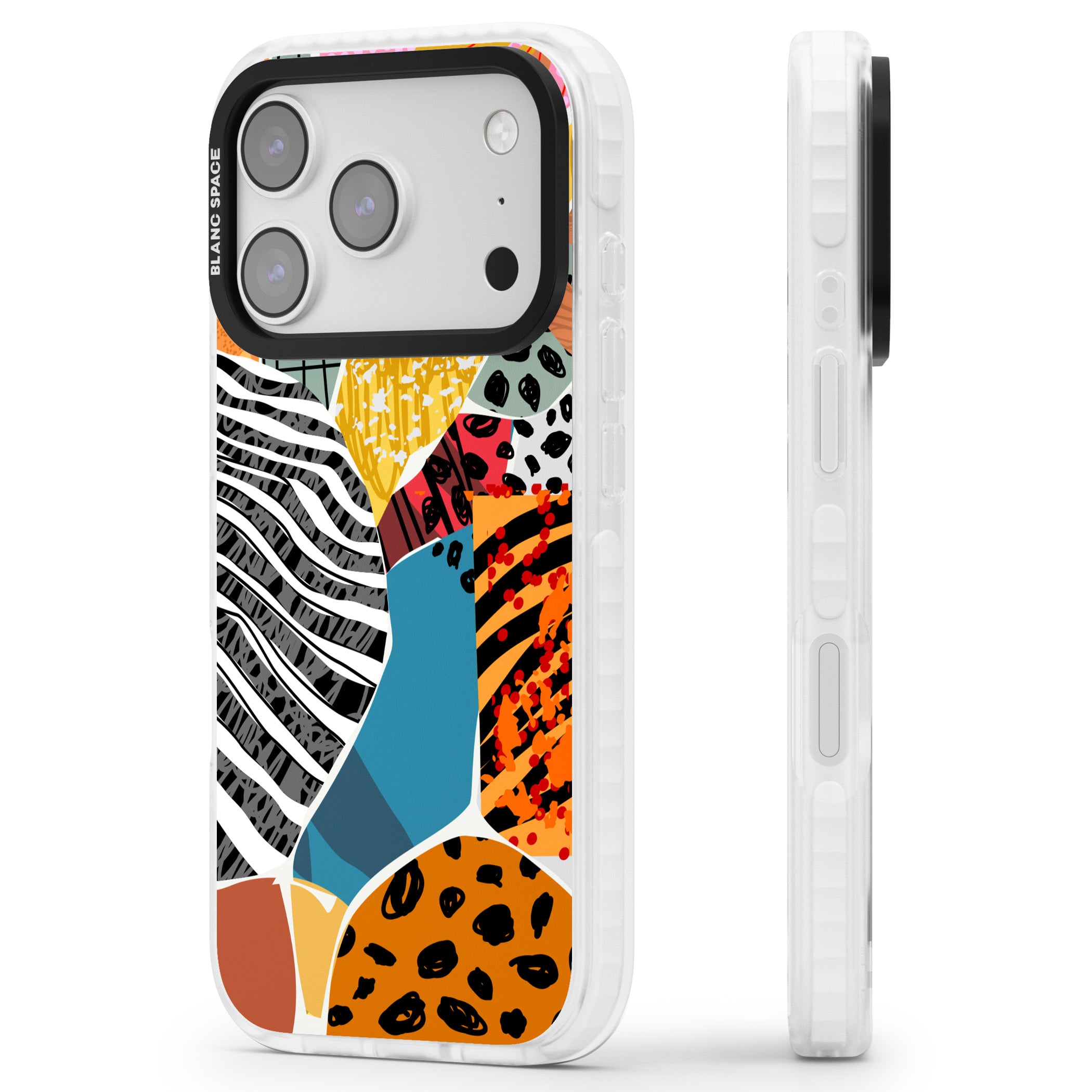 Print Passion iPhone 17 Pro Impact Pro Clear Phone Case Side Profile