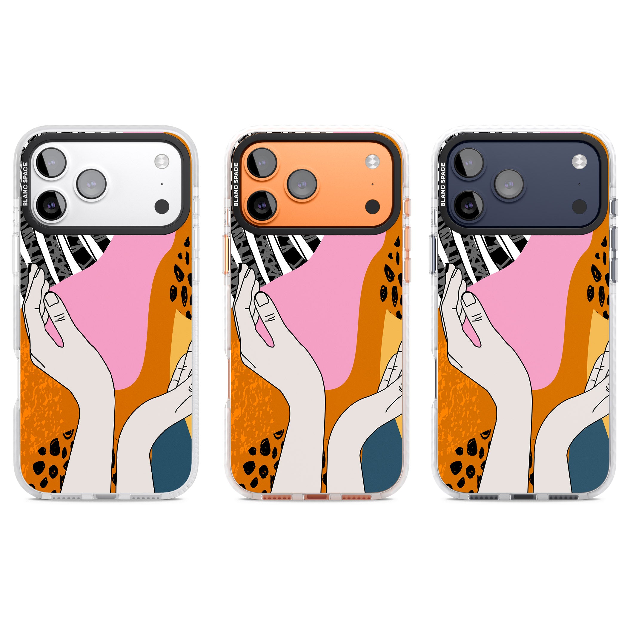 Abstract Vibes iPhone 17 Pro Impact Pro Clear Phone Case APT Impact Protection