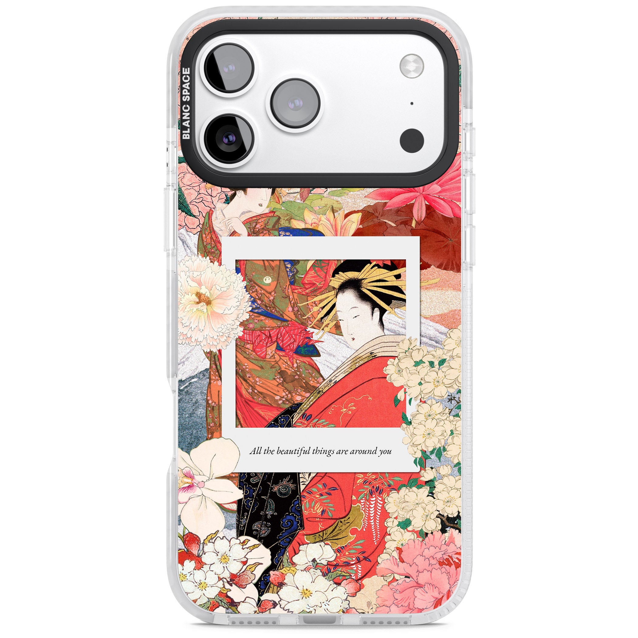 Woodblock Geisha iPhone 17 Pro Impact Pro Clear Phone Case