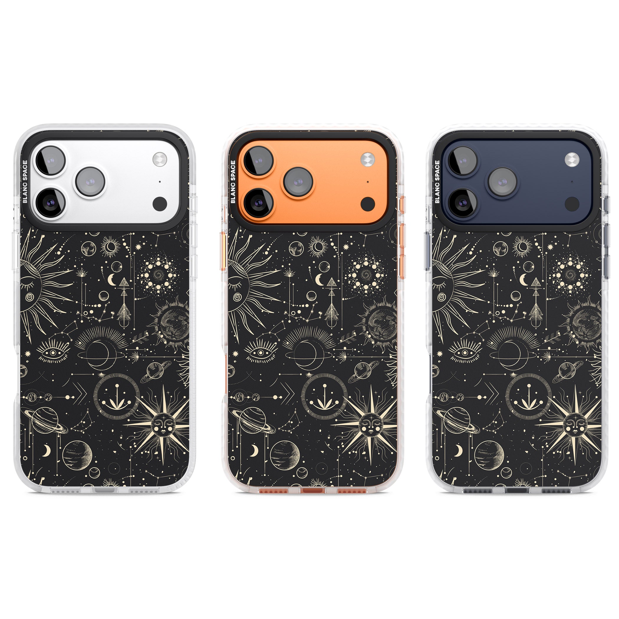 Cosmic Suns And Planets iPhone 17 Pro Impact Pro Clear Phone Case APT Impact Protection