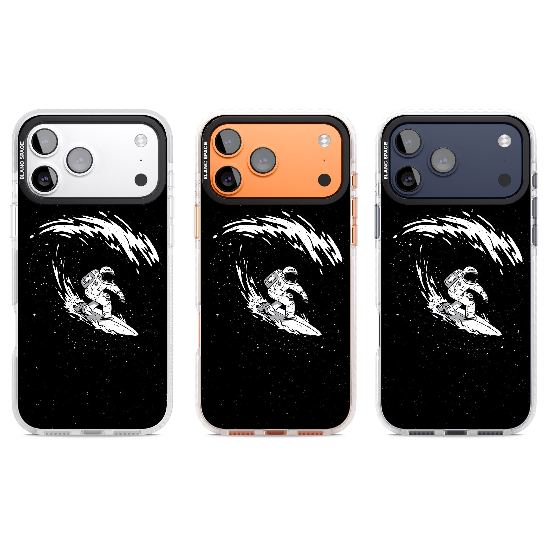 Cosmic Surf iPhone 17 Pro Impact Pro Clear Phone Case APT Impact Protection