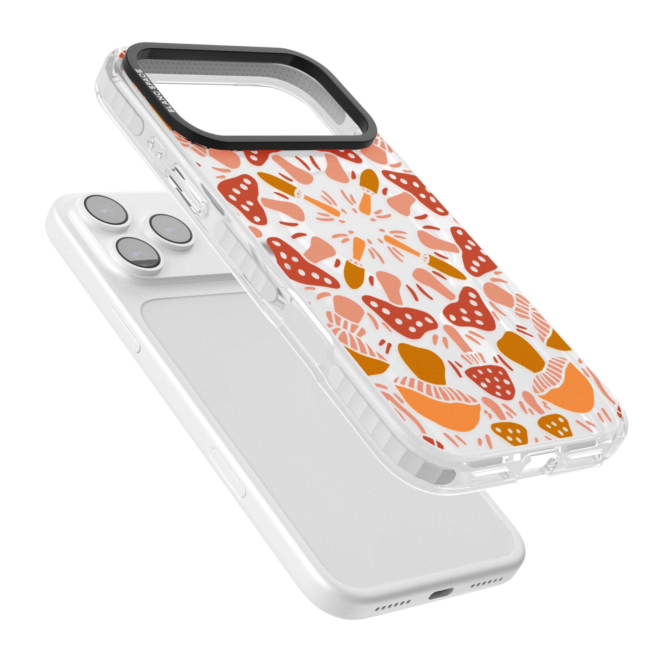 Mushroom Medley iPhone 17 Pro Impact Pro Clear Phone Case Colours