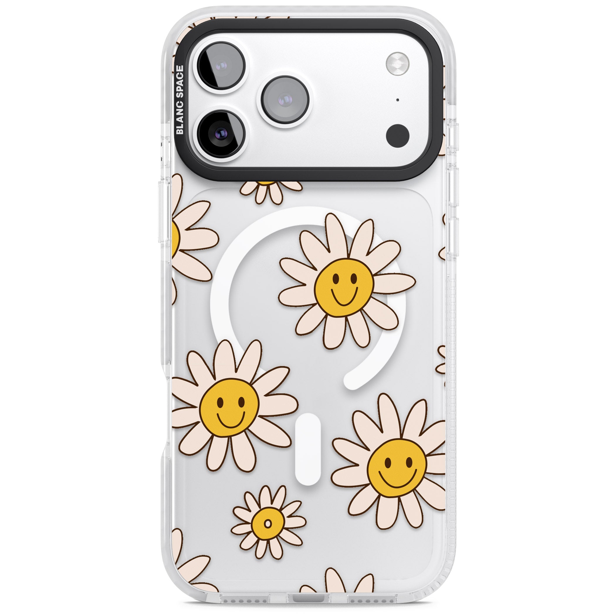 Daisy Faces iPhone 17 Pro Impact Pro Clear Phone Case
