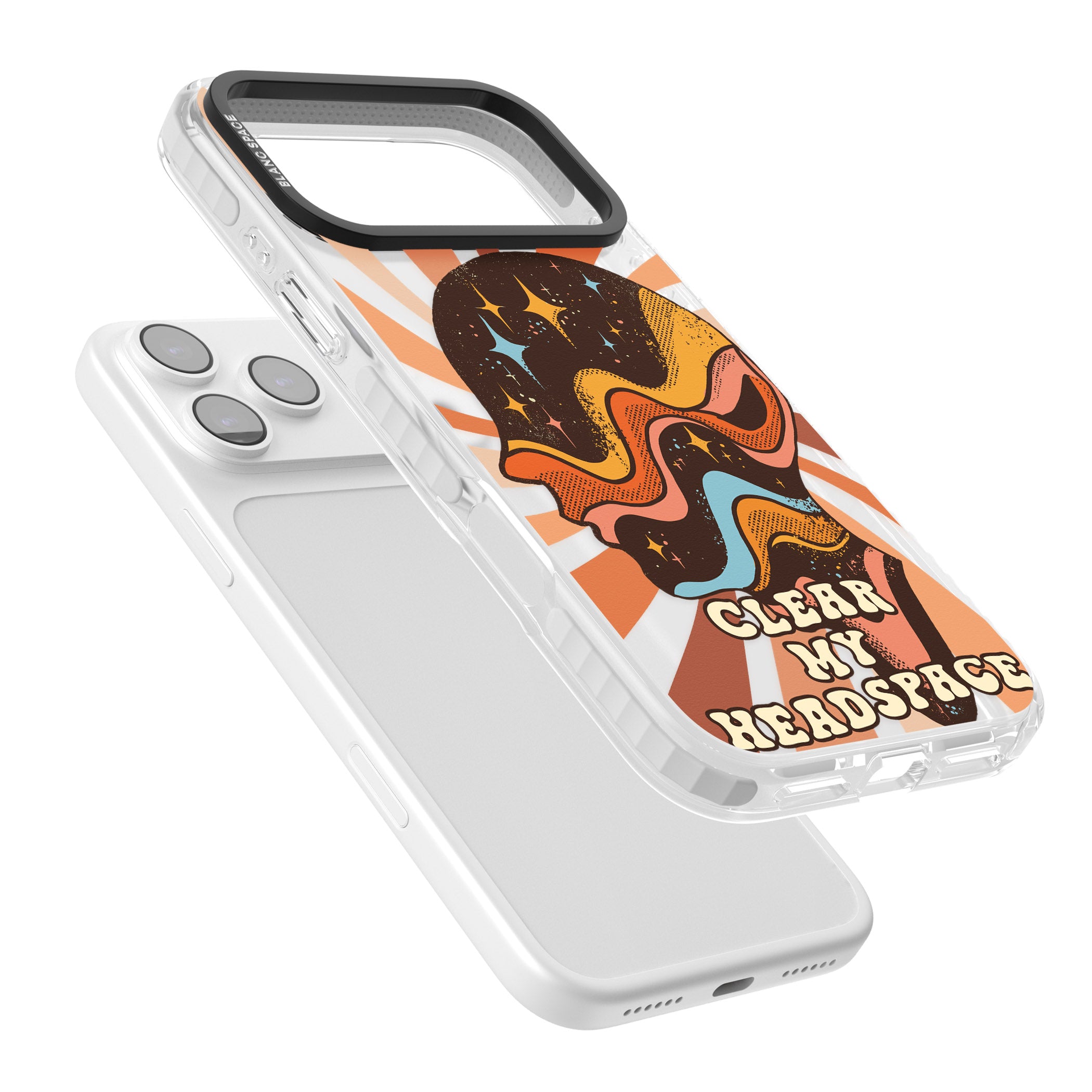 Clear My Headspace iPhone 17 Pro Impact Pro Clear Phone Case Colours