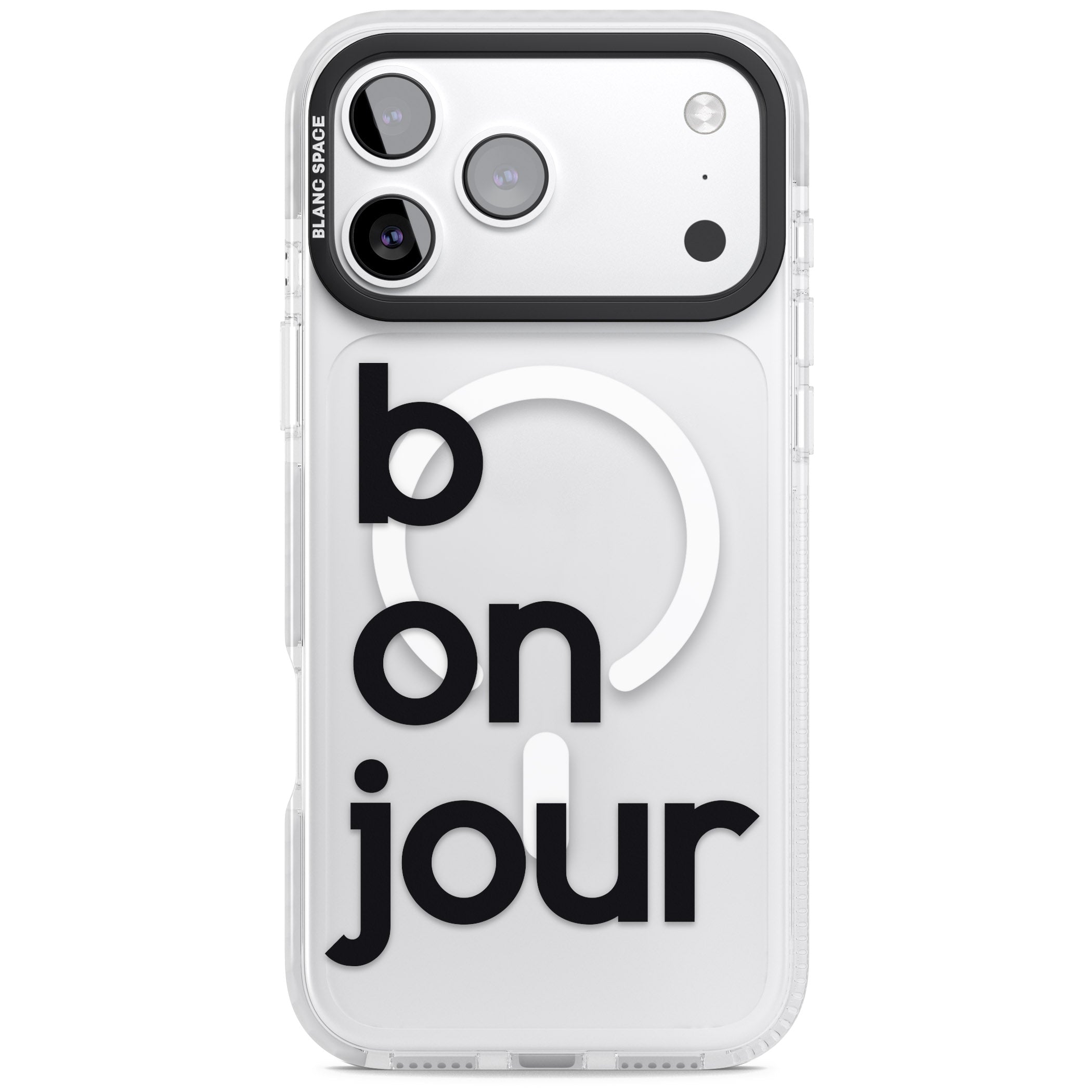 Bonjour iPhone 17 Pro Impact Pro Clear Phone Case