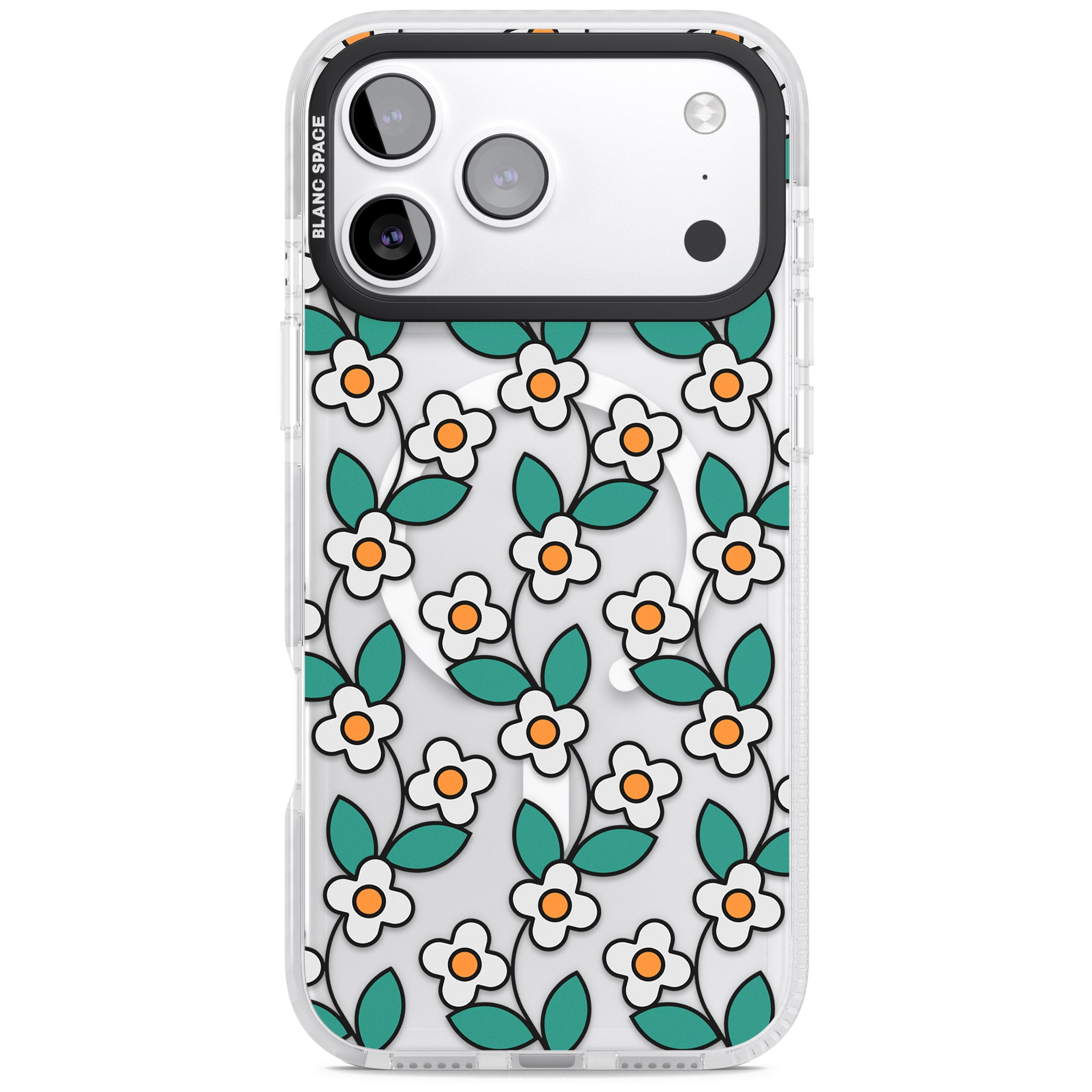 Spring Daisies iPhone 17 Pro Max Impact Pro Clear Phone Case