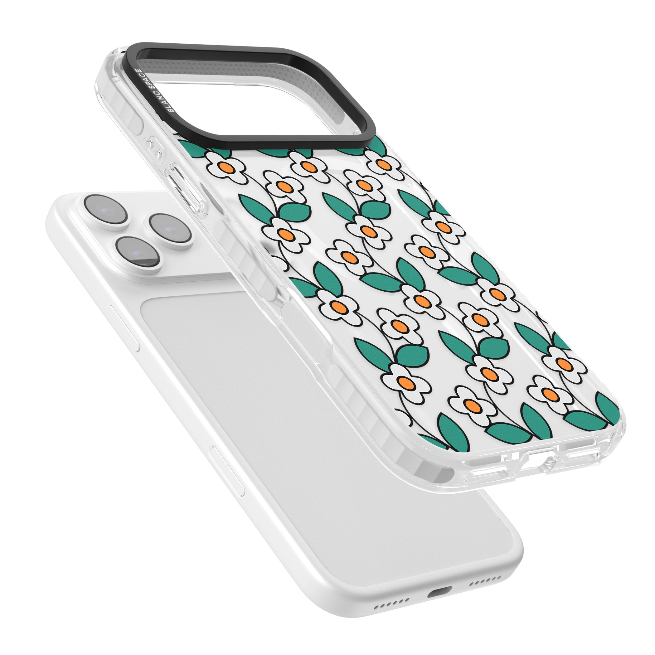 Spring Daisies iPhone 17 Pro Max Impact Pro Clear Phone Case Colours