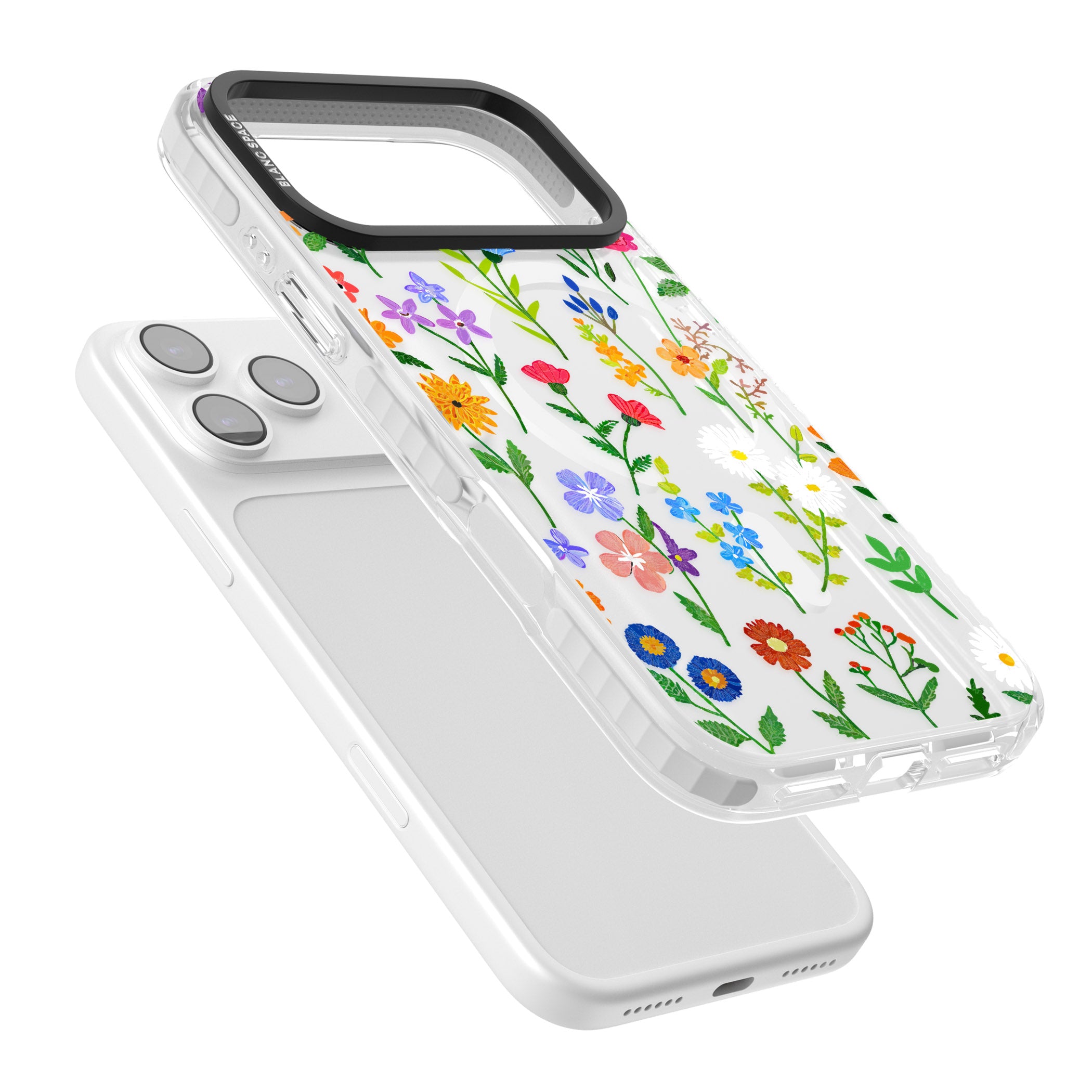 Wildflower Garden iPhone 17 Pro Max Impact Pro Clear Phone Case Colours
