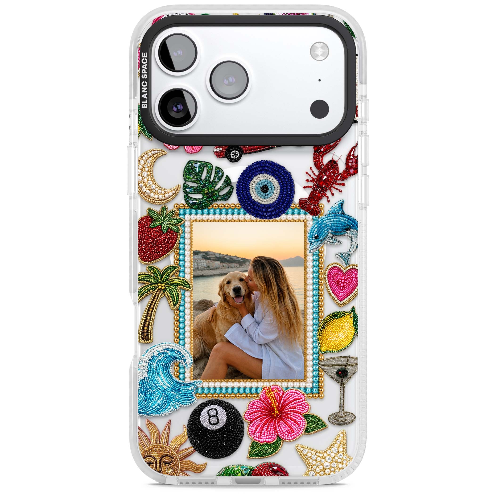 Beaded Photo coastal iPhone case | Impact Magsafe case for iPhone 17 Pro, iPhone 17 Pro Max