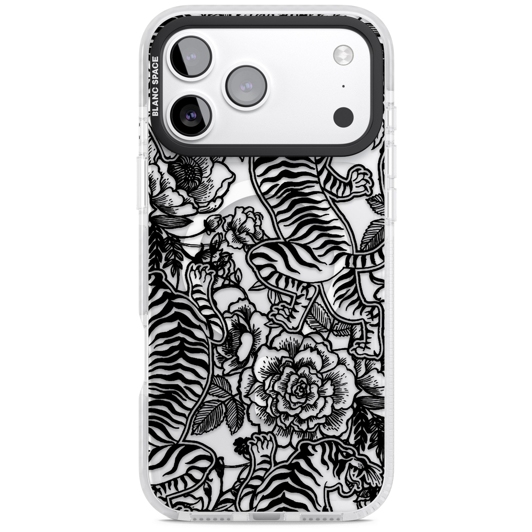 Personalised Chinese Tiger Pattern iPhone 17 Pro Impact Pro Clear Phone Case