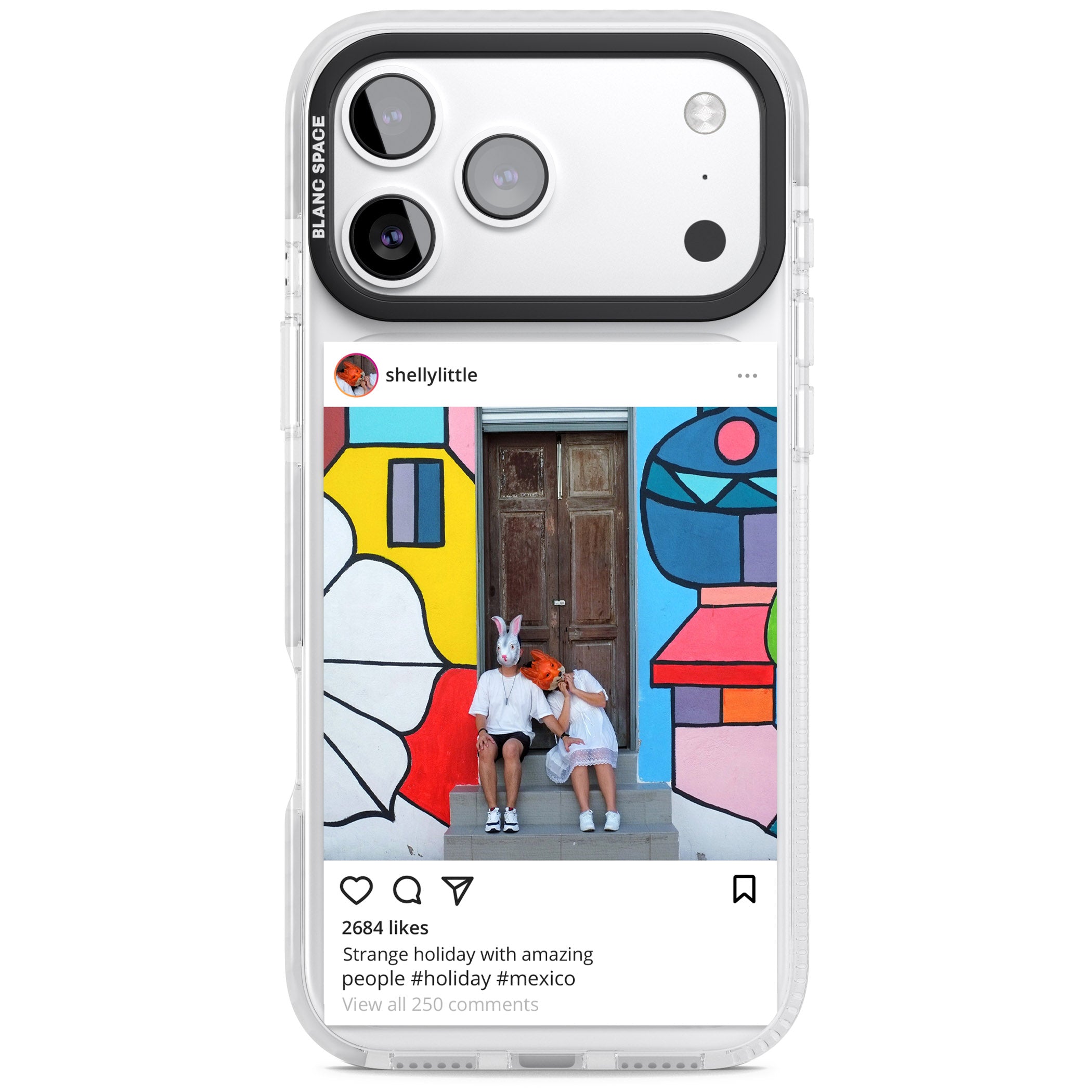 Personalised Instagram iPhone 17 Pro Impact Pro Clear Phone Case