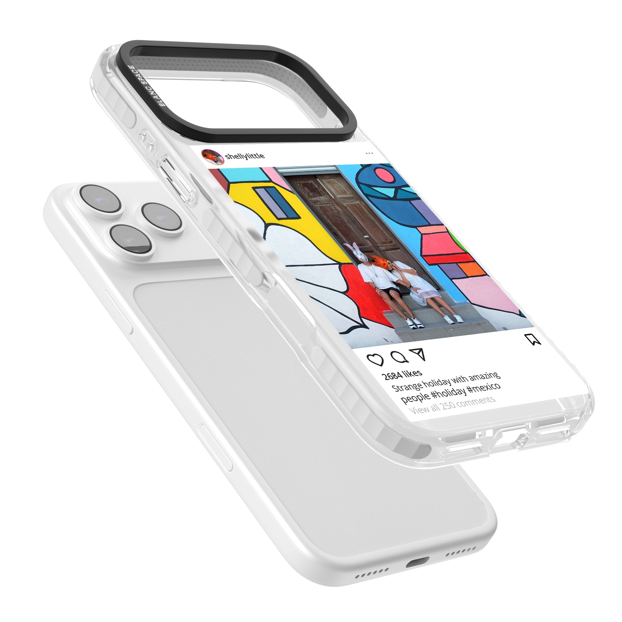Personalised Instagram iPhone 17 Pro Impact Pro Clear Phone Case Colours