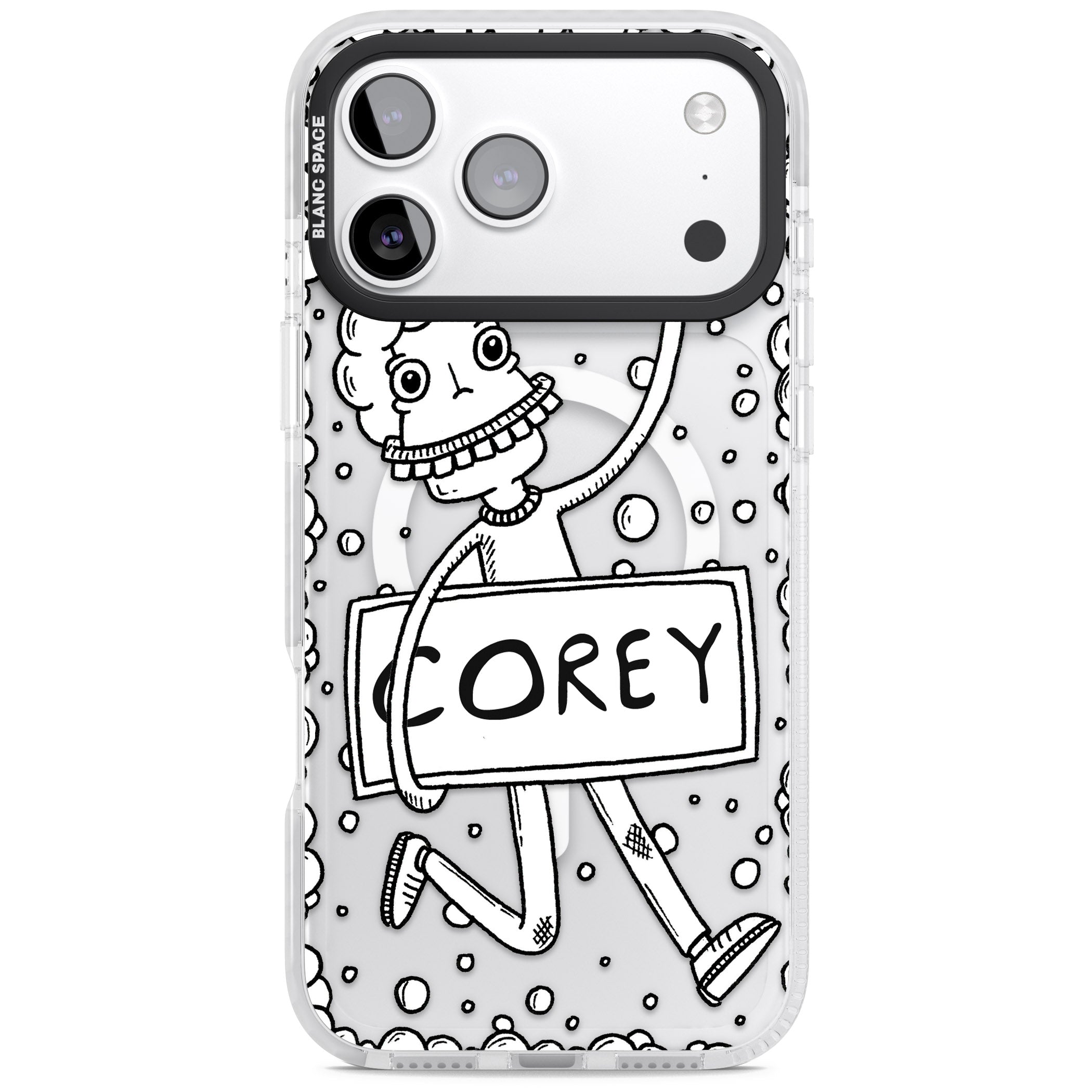 Personalised Banner Boy iPhone 17 Pro Impact Pro Clear Phone Case
