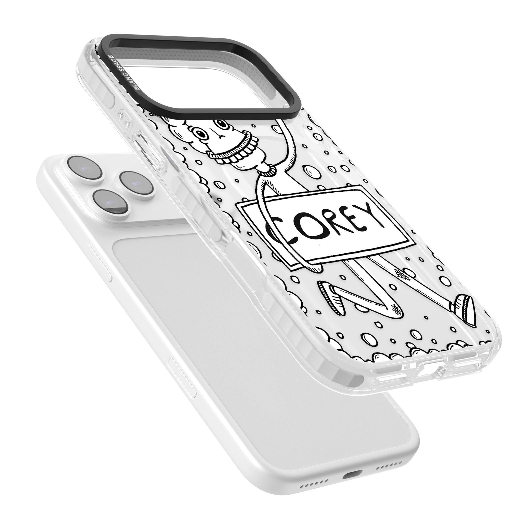 Personalised Banner Boy iPhone 17 Pro Impact Pro Clear Phone Case Colours