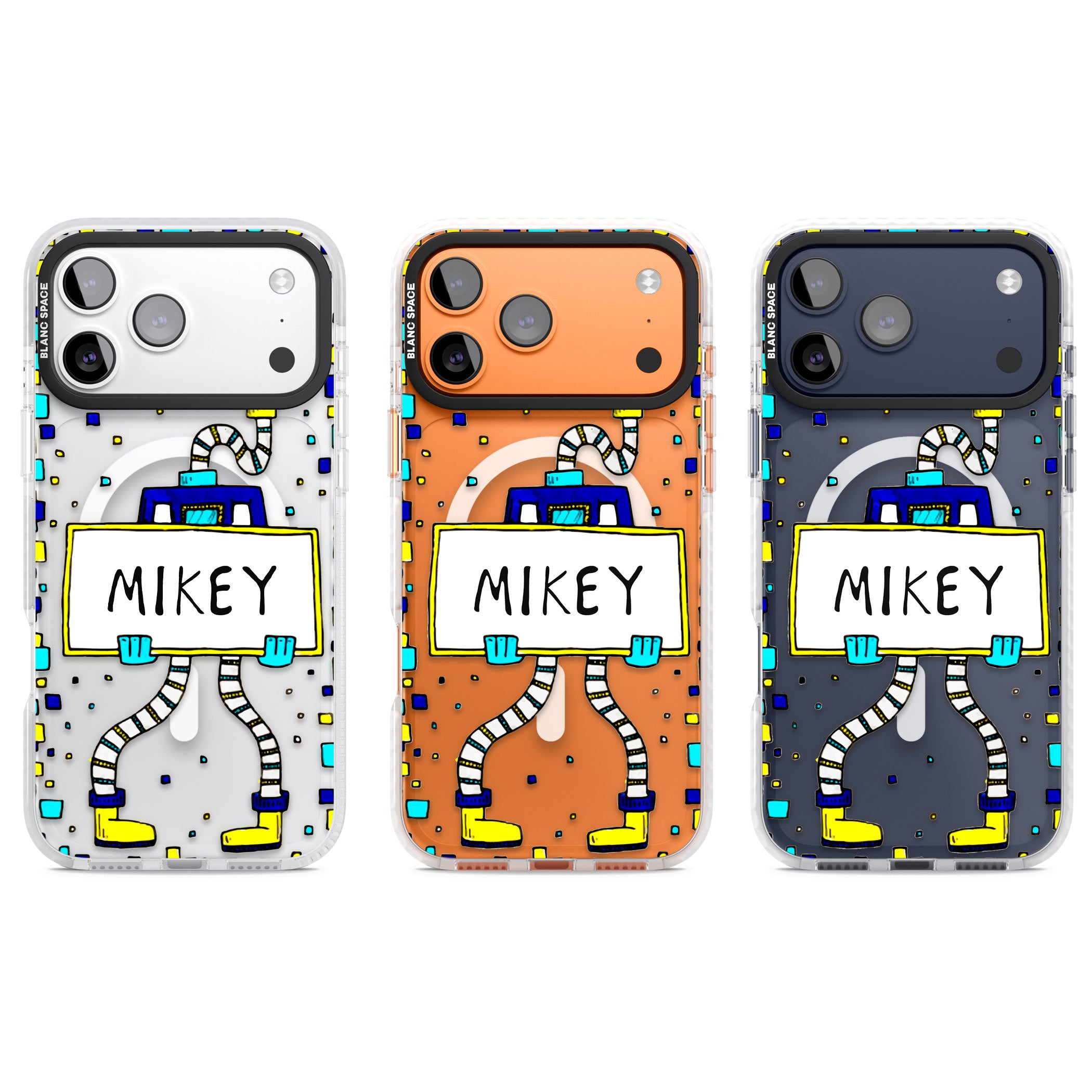 Personalised Tubes Guy iPhone 17 Pro Impact Pro Clear Phone Case APT Impact Protection