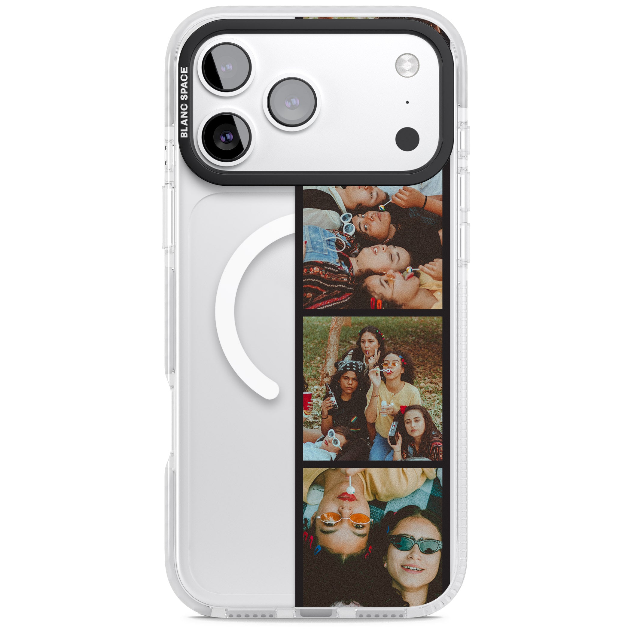 Personalised Photo Strip iPhone 17 Pro Impact Pro Clear Phone Case