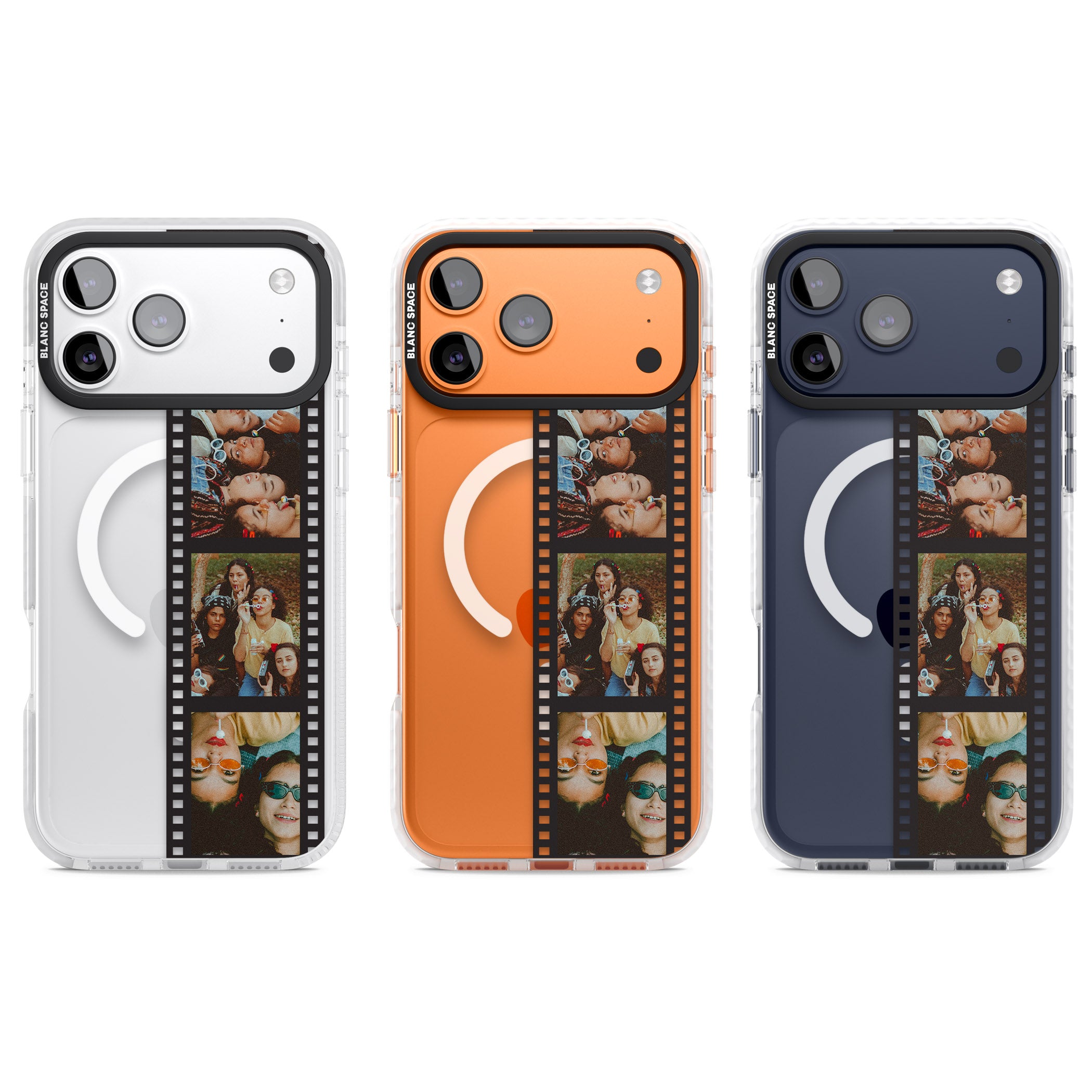 Personalised Photo Film Strip iPhone 17 Pro Impact Pro Clear Phone Case APT Impact Protection