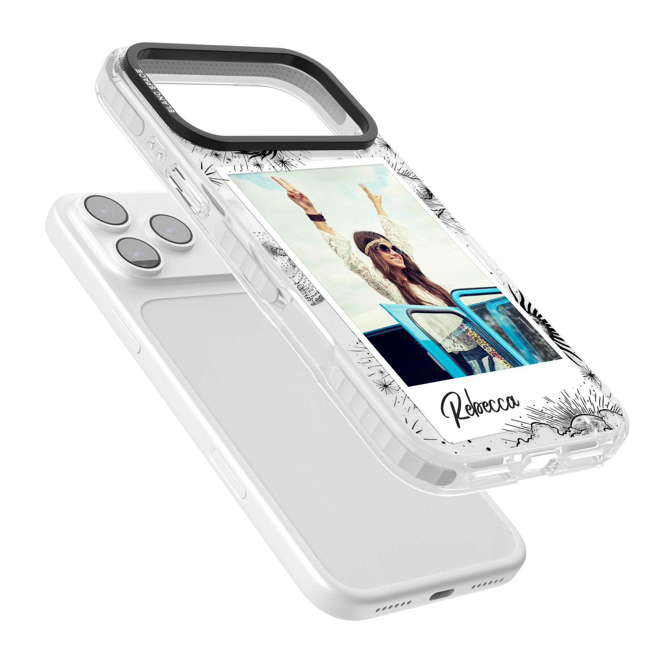 Personalised Astrology Instant Photo iPhone 17 Pro Impact Pro Clear Phone Case Colours