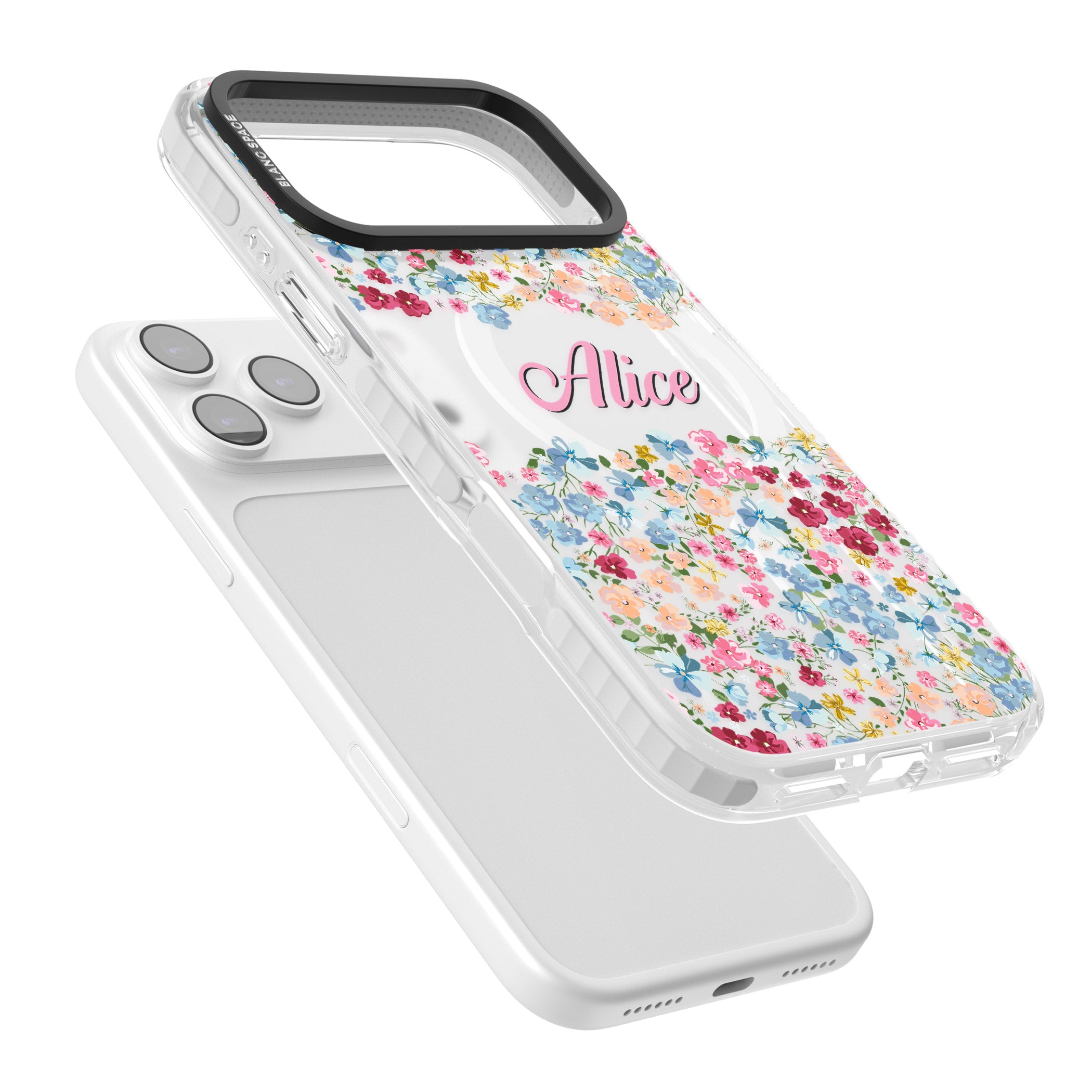 Personalised Venetian Meadow iPhone 17 Pro Impact Pro Clear Phone Case Colours