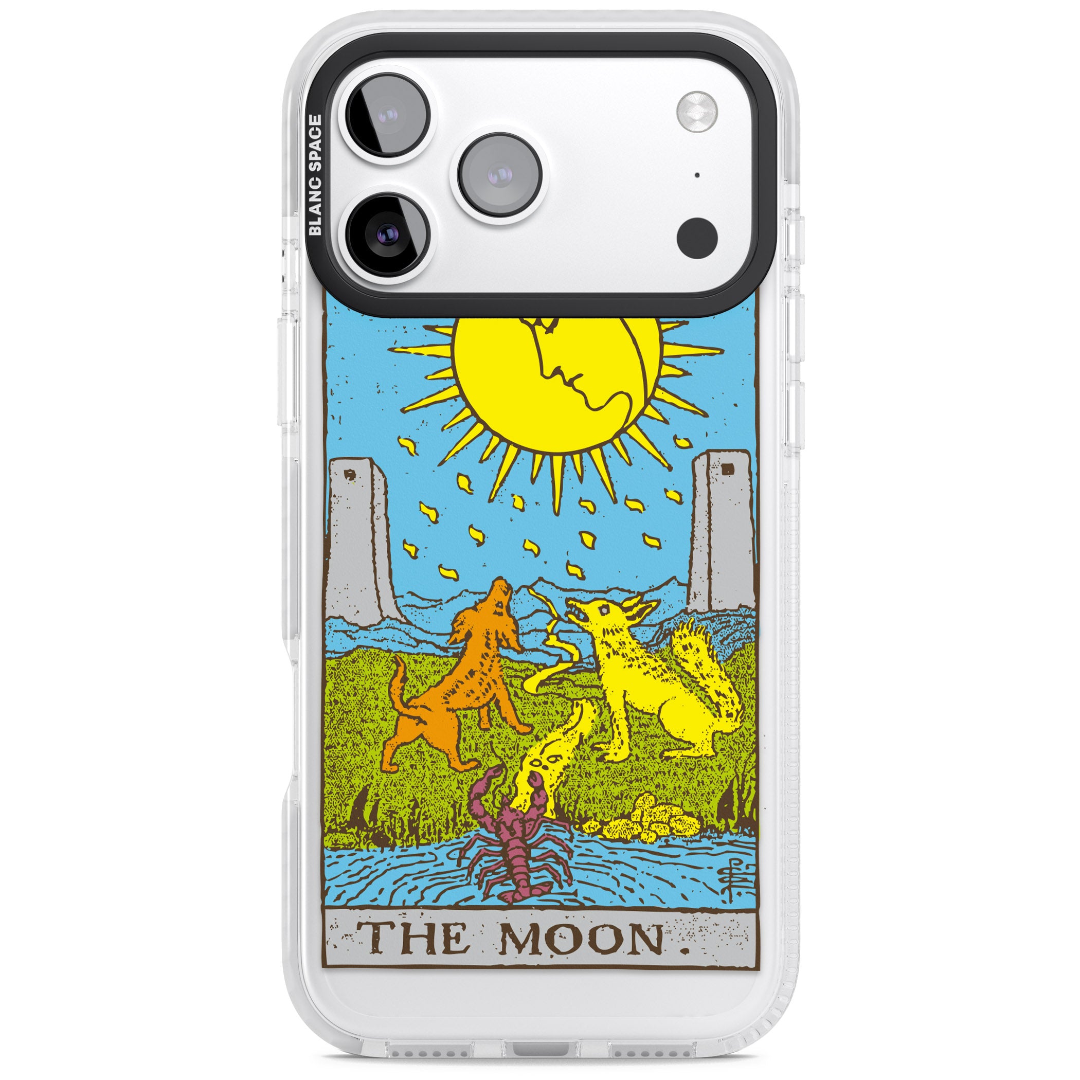 Personalised The Moon Tarot Card (Color) iPhone 17 Pro Impact Pro Clear Phone Case