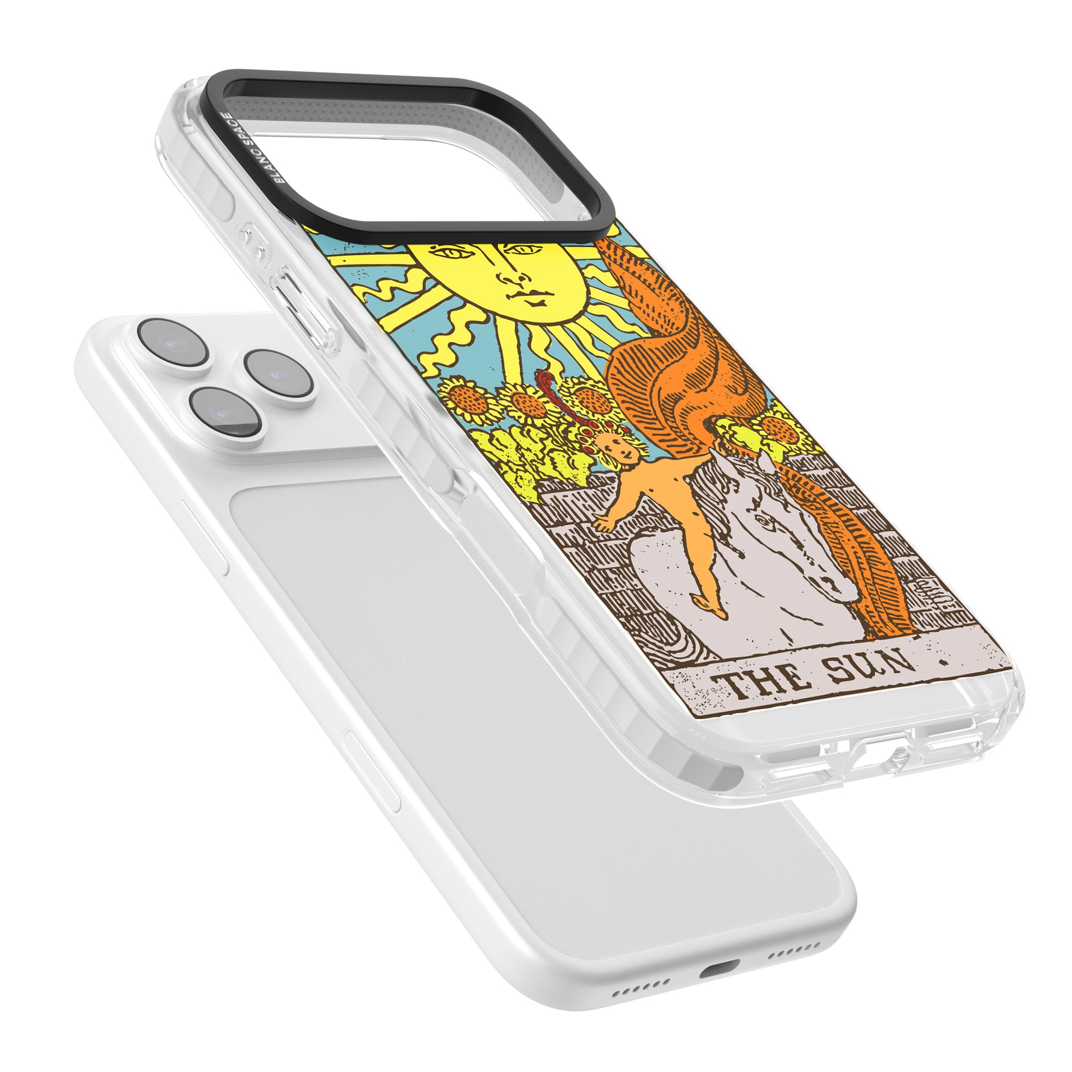 Personalised The Sun Tarot Card (Color) iPhone 17 Pro Impact Pro Clear Phone Case Colours