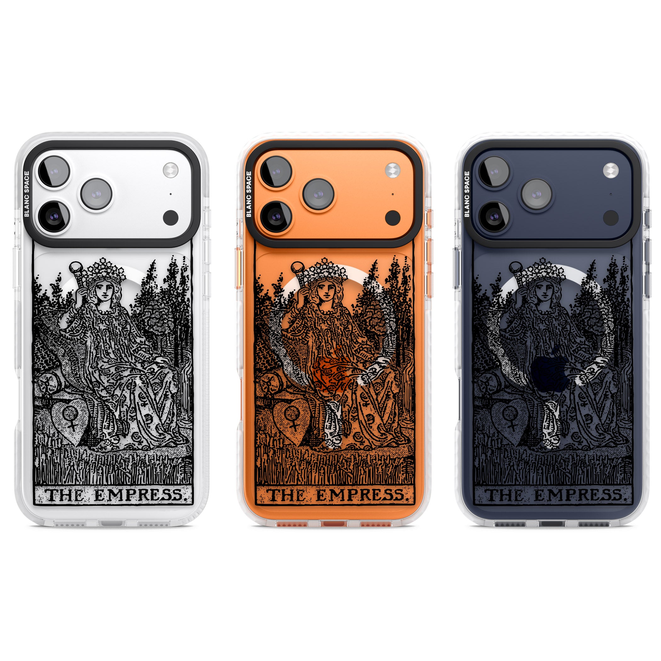 Personalised The Empress Tarot Card (Clear) iPhone 17 Pro Impact Pro Clear Phone Case APT Impact Protection