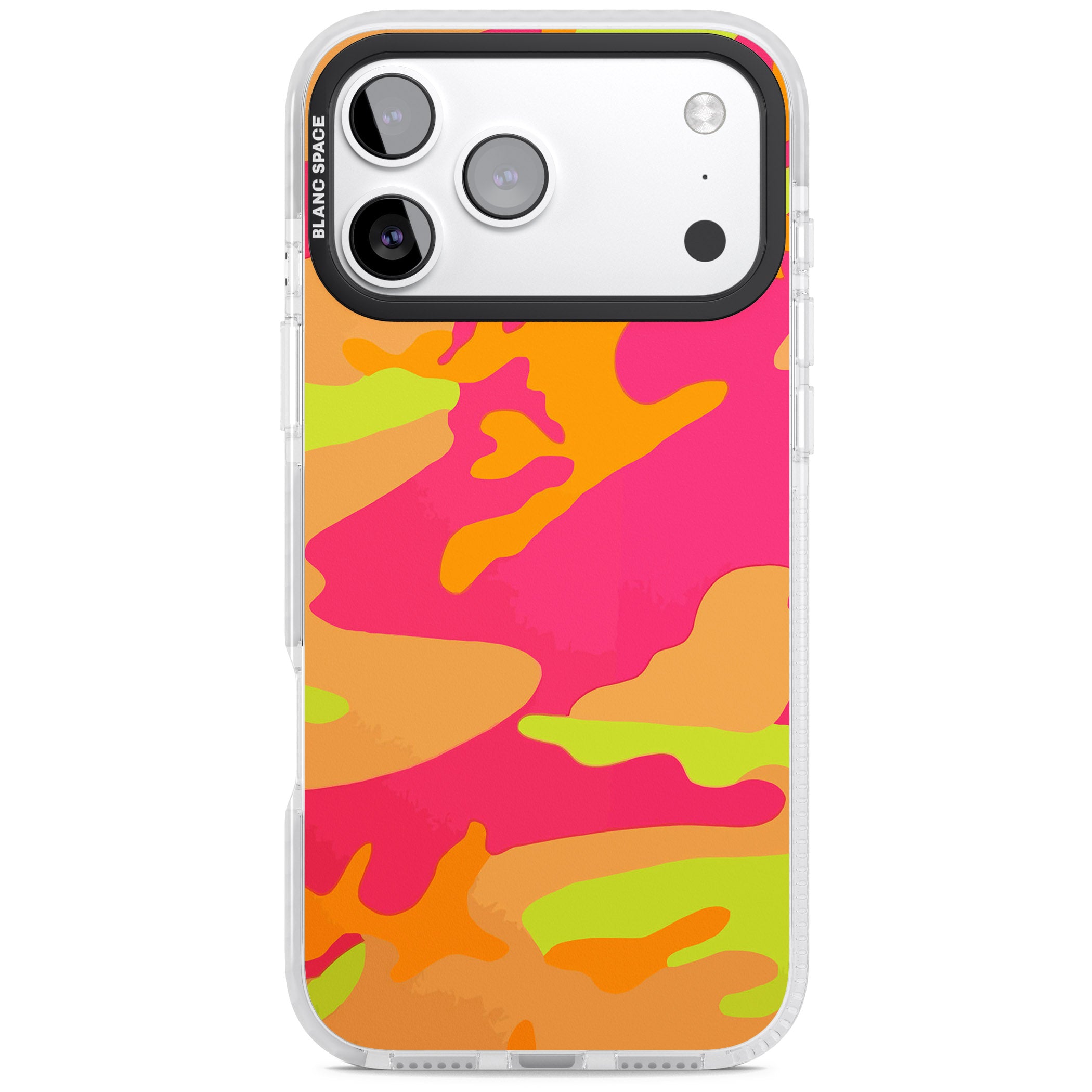 Neon Camo iPhone 17 Pro Impact Pro Clear Phone Case