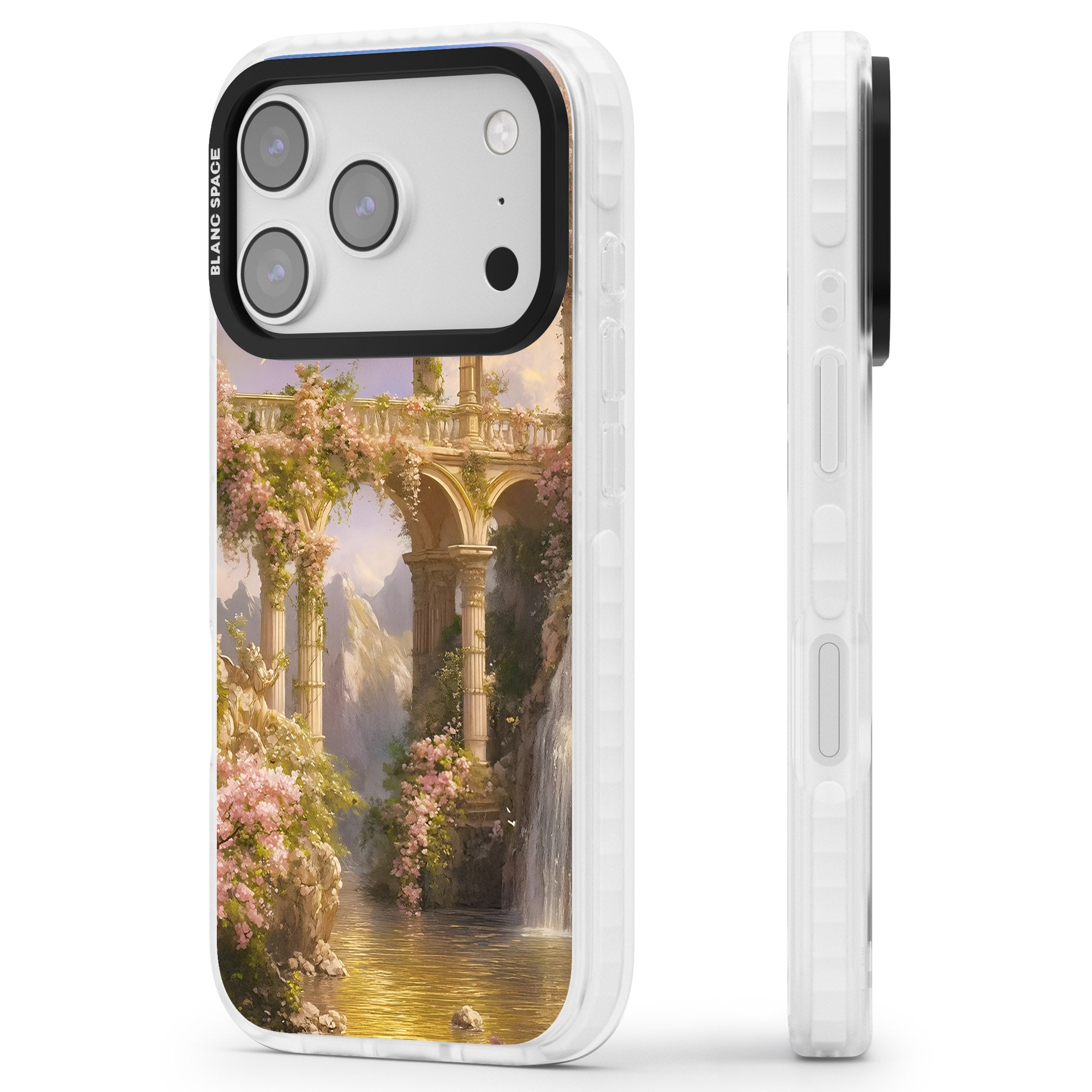 Castle River iPhone 17 Pro Impact Pro Clear Phone Case Side Profile