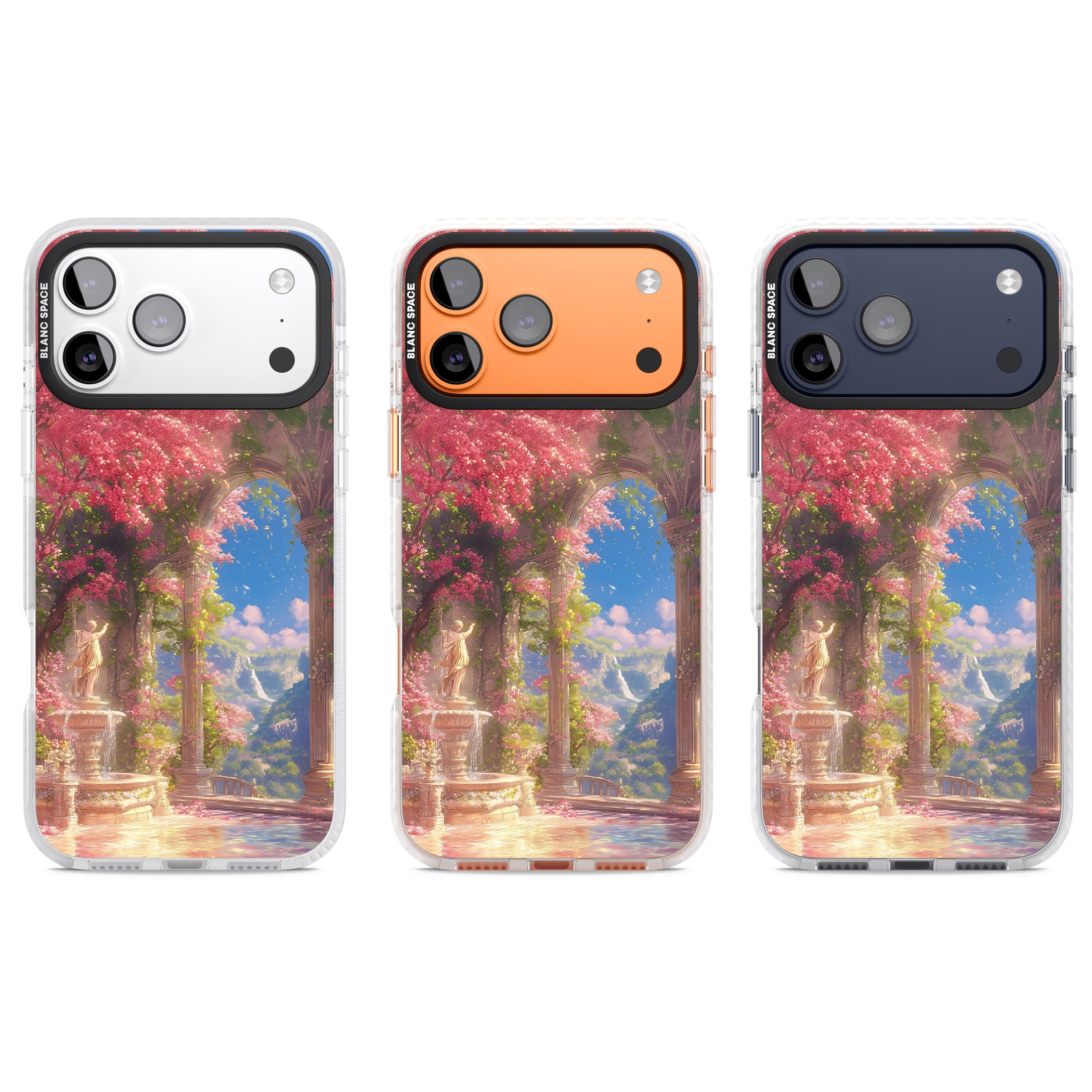Castle Blossom iPhone 17 Pro Impact Pro Clear Phone Case APT Impact Protection