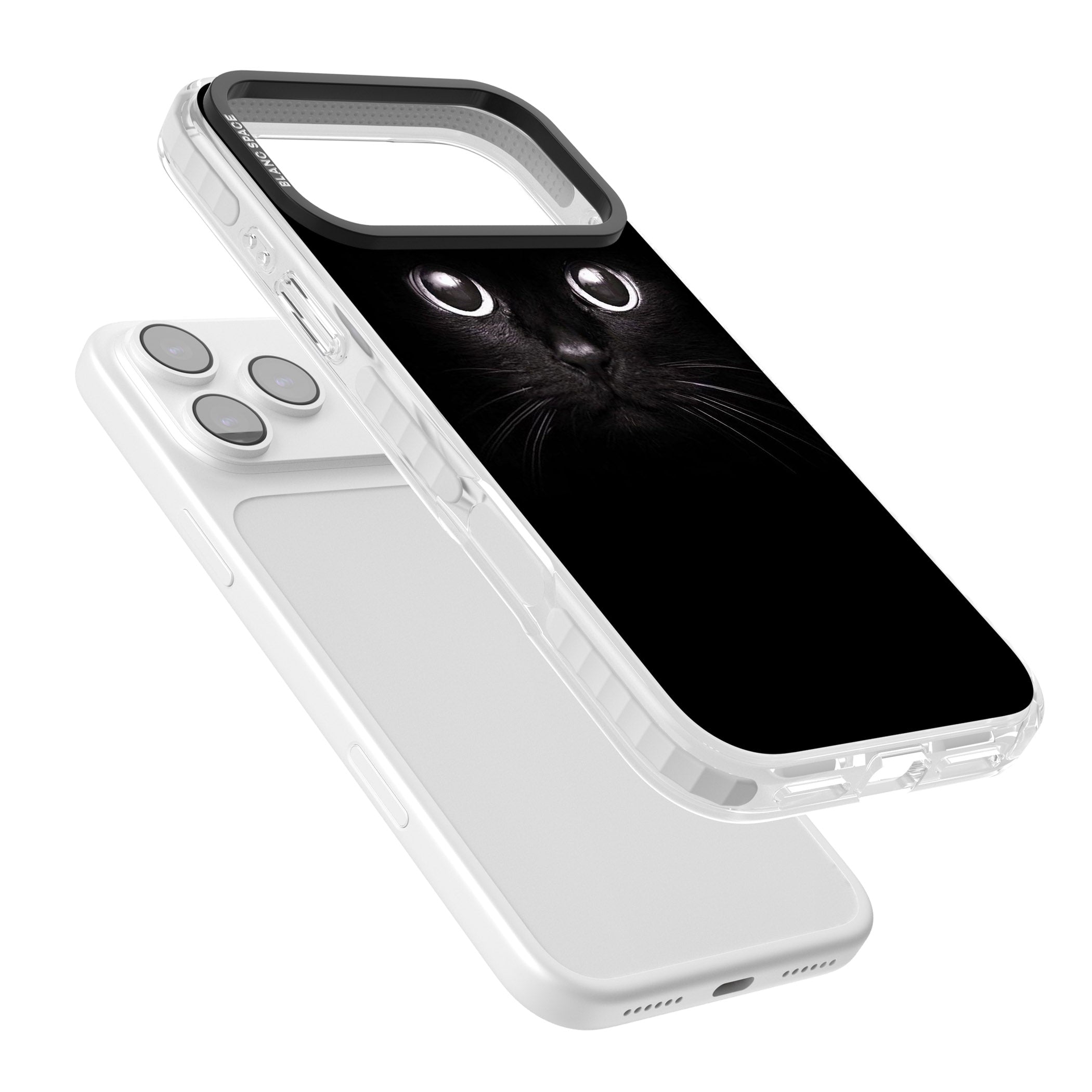 Black Cat iPhone 17 Pro Impact Pro Clear Phone Case Colours