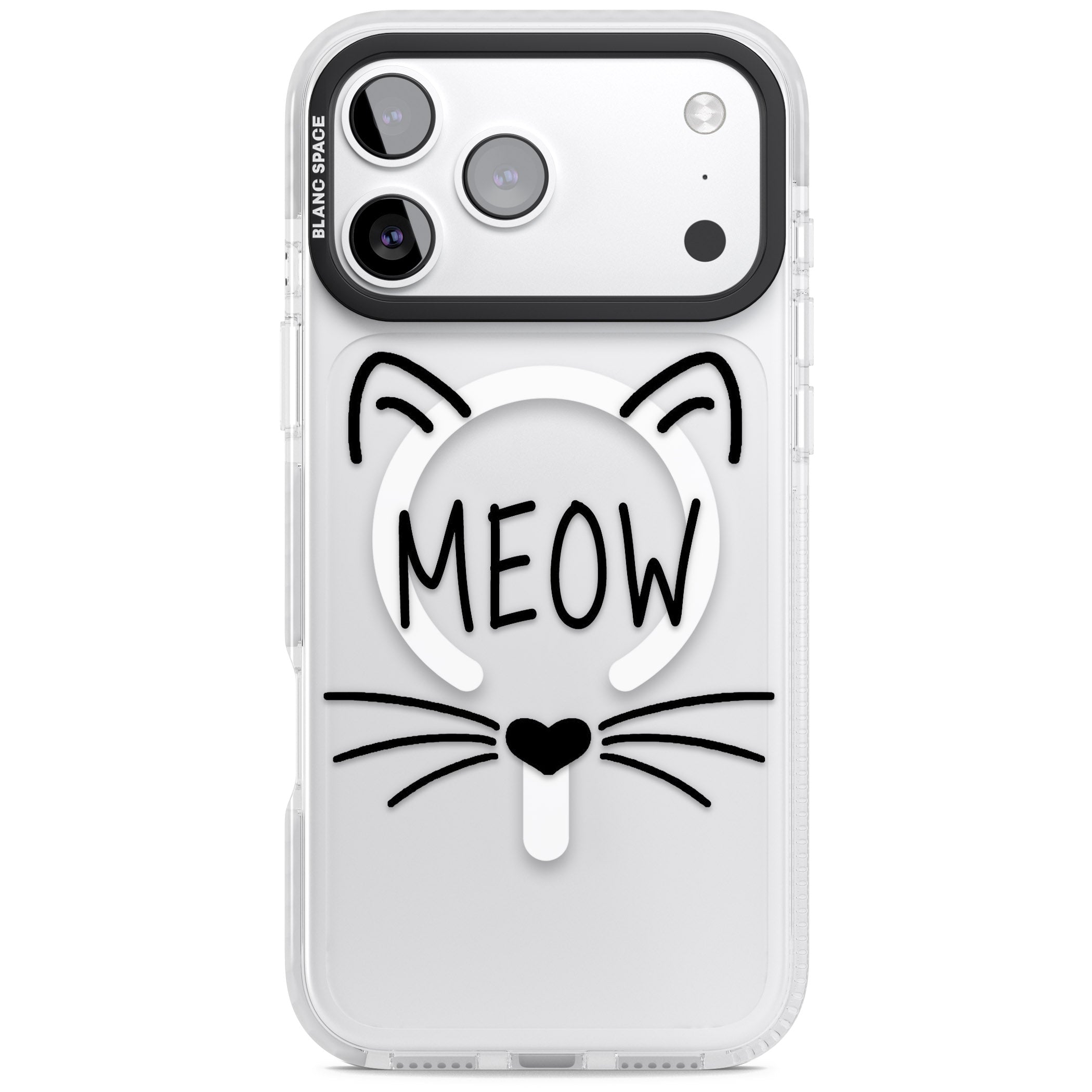 Cat Whiskers iPhone 17 Pro Impact Pro Clear Phone Case