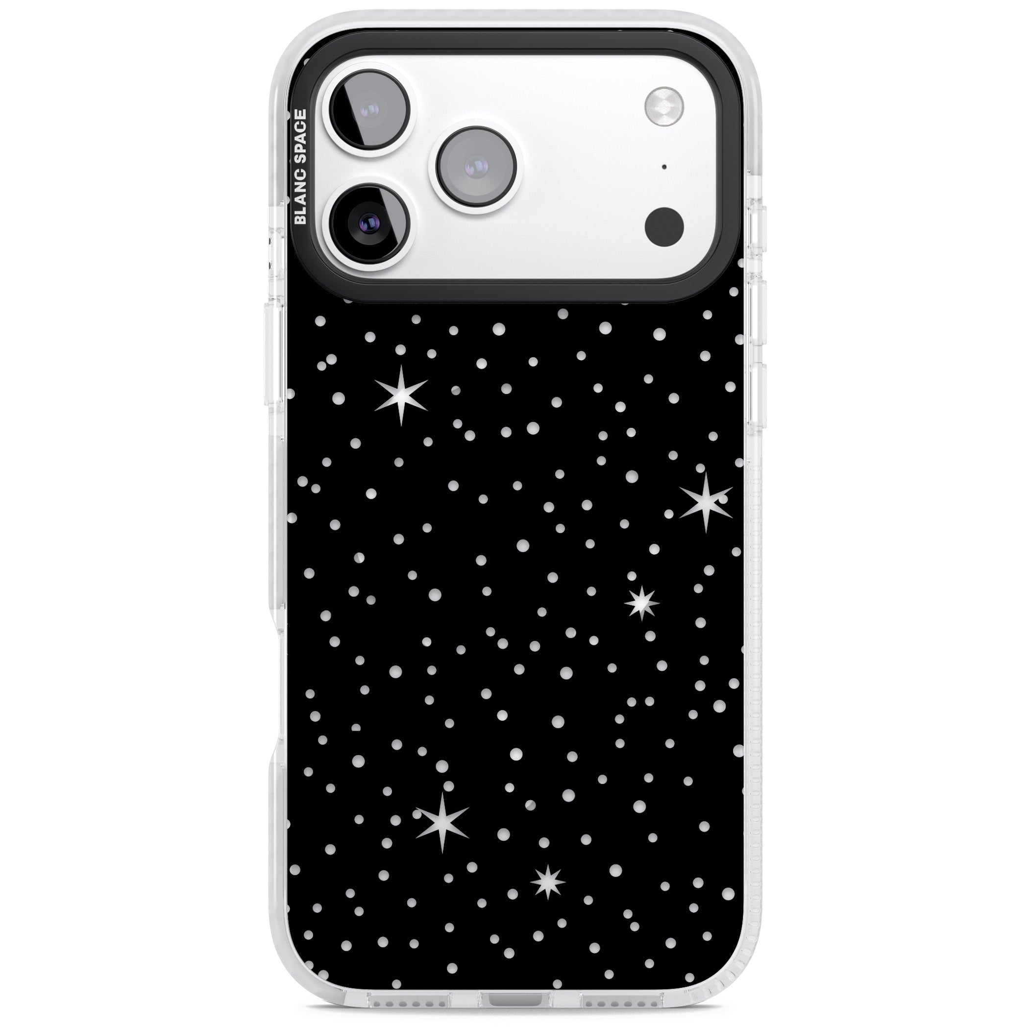 Celestial Cut Out Stars iPhone 17 Pro Impact Pro Clear Phone Case