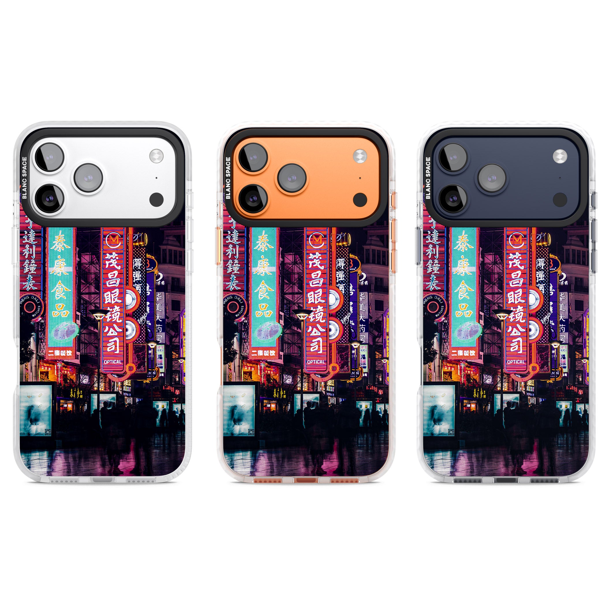 Neon Streets iPhone 17 Pro Impact Pro Clear Phone Case APT Impact Protection