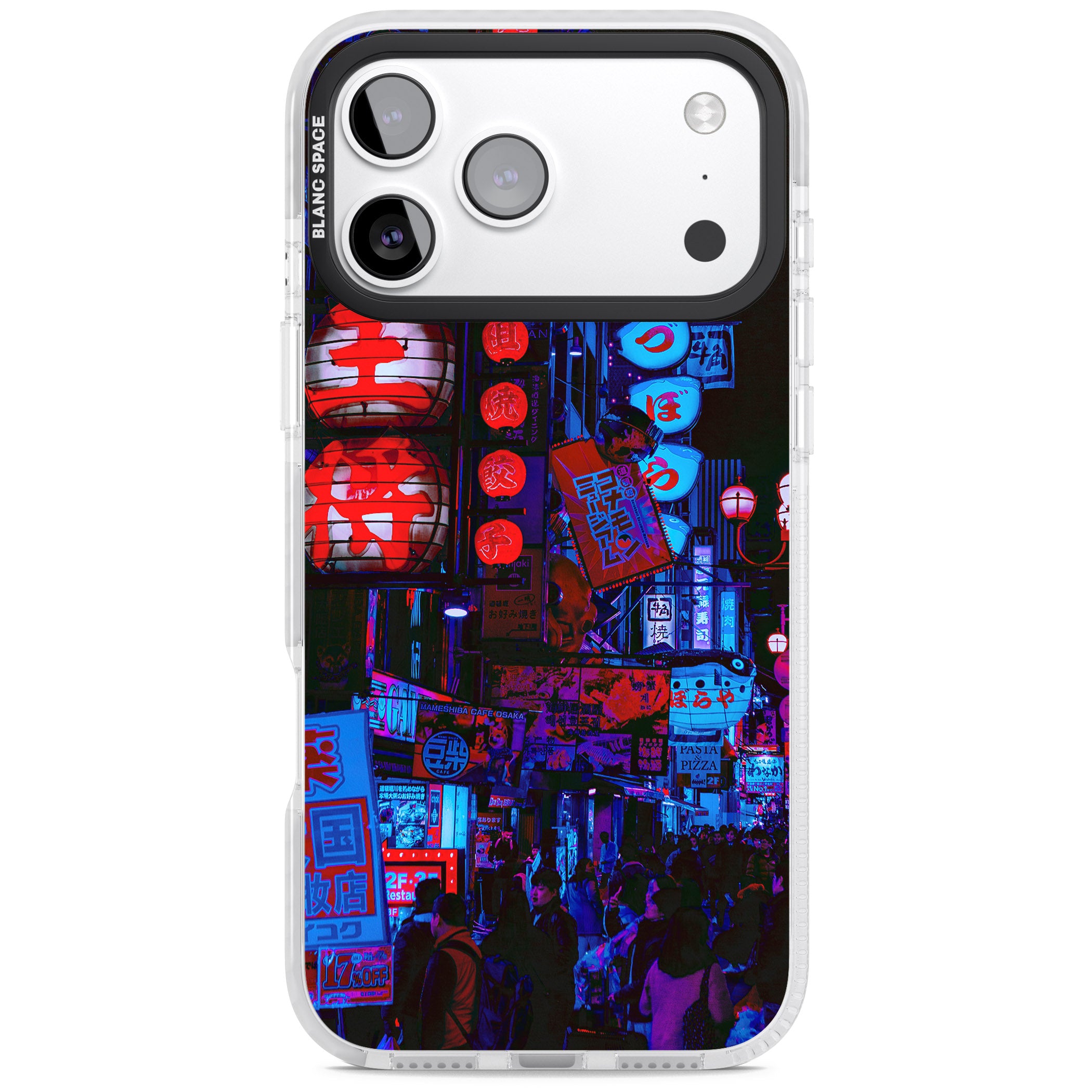 Neon City Nights iPhone 17 Pro Impact Pro Clear Phone Case