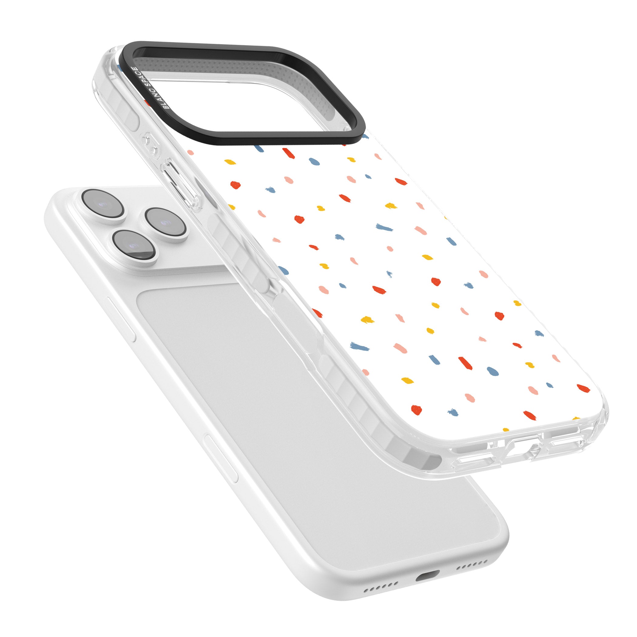 Confetti Speckle iPhone 17 Pro Impact Pro Clear Phone Case Colours