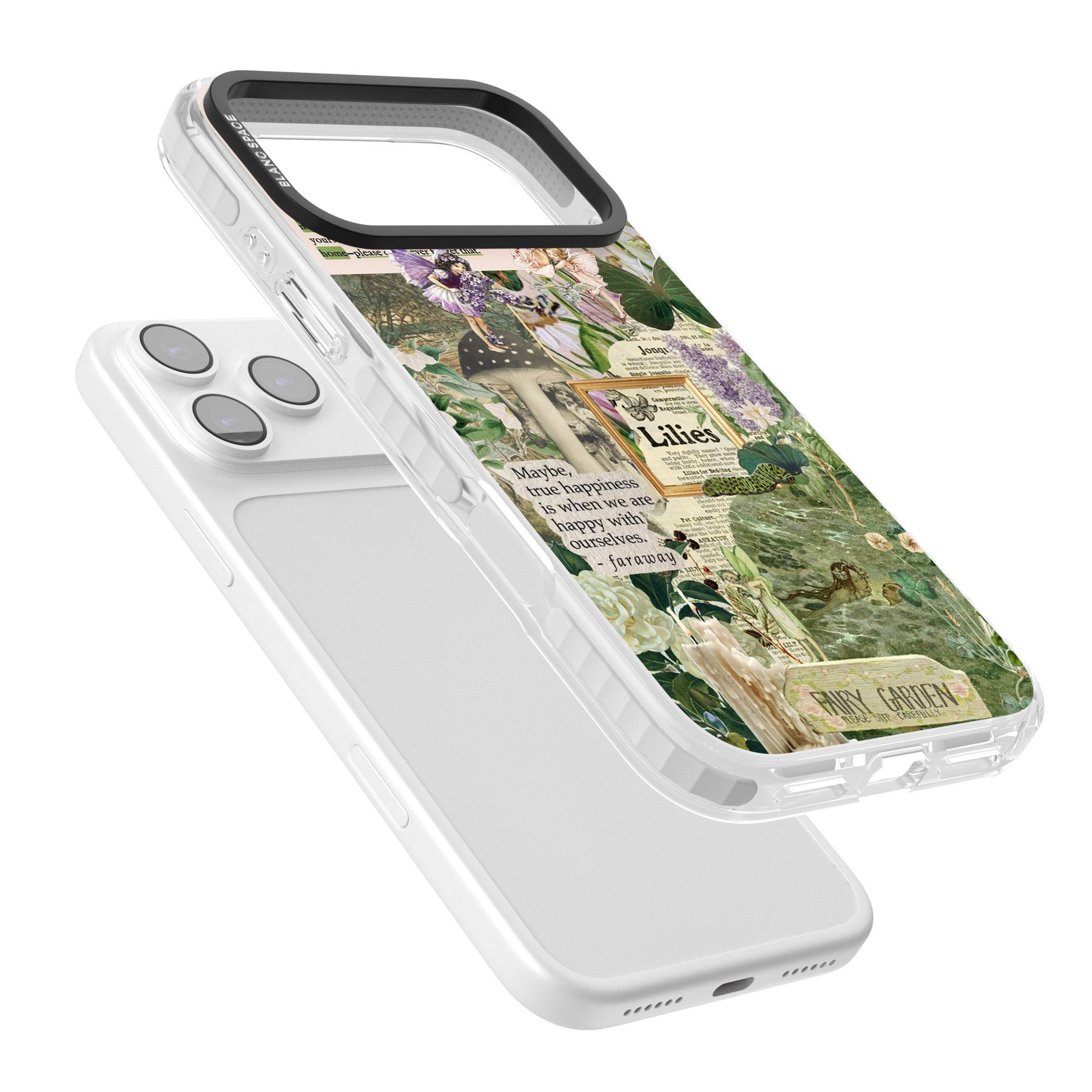 Fairy Garden iPhone 17 Pro Impact Pro Clear Phone Case Colours