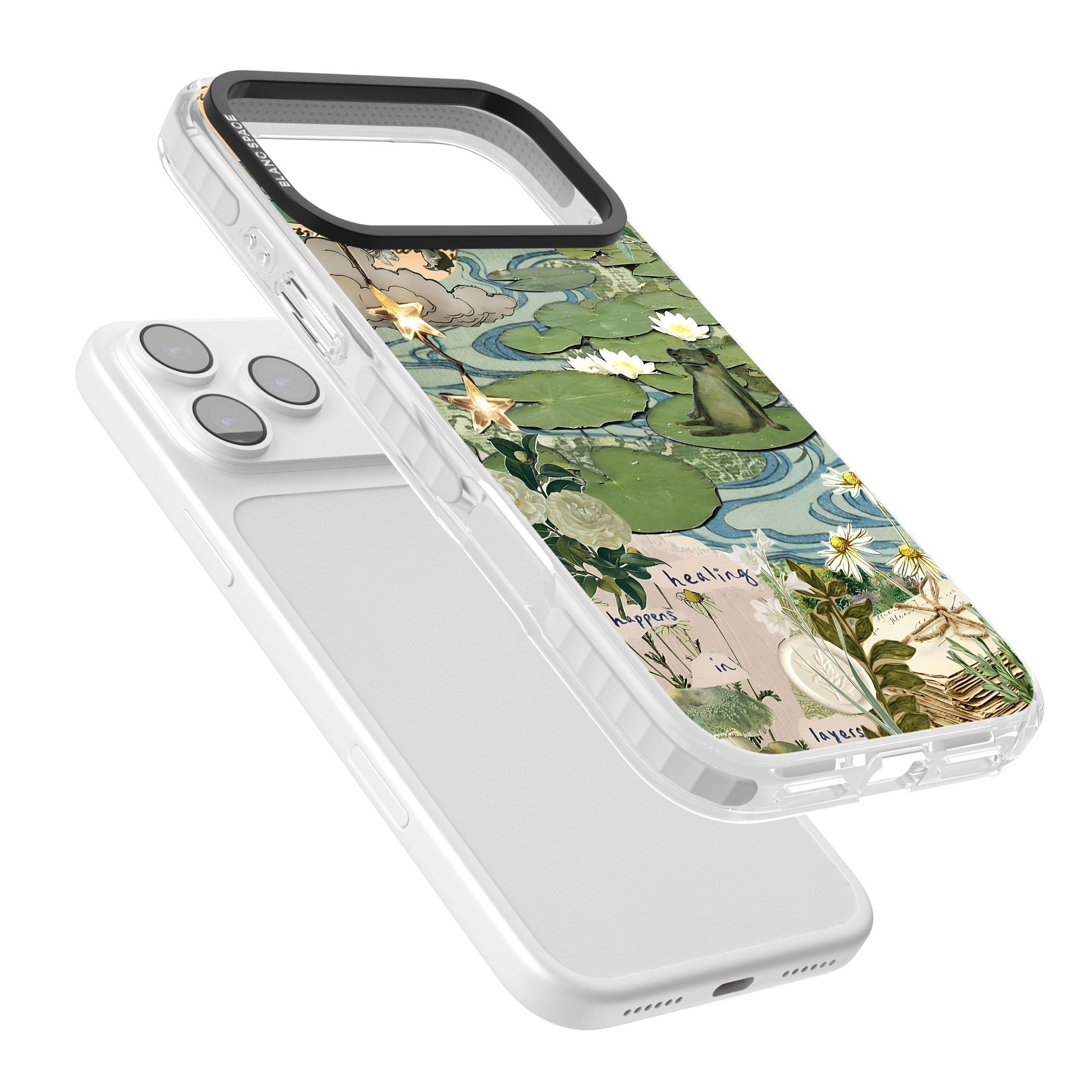 Lily Pad River iPhone 17 Pro Impact Pro Clear Phone Case Colours