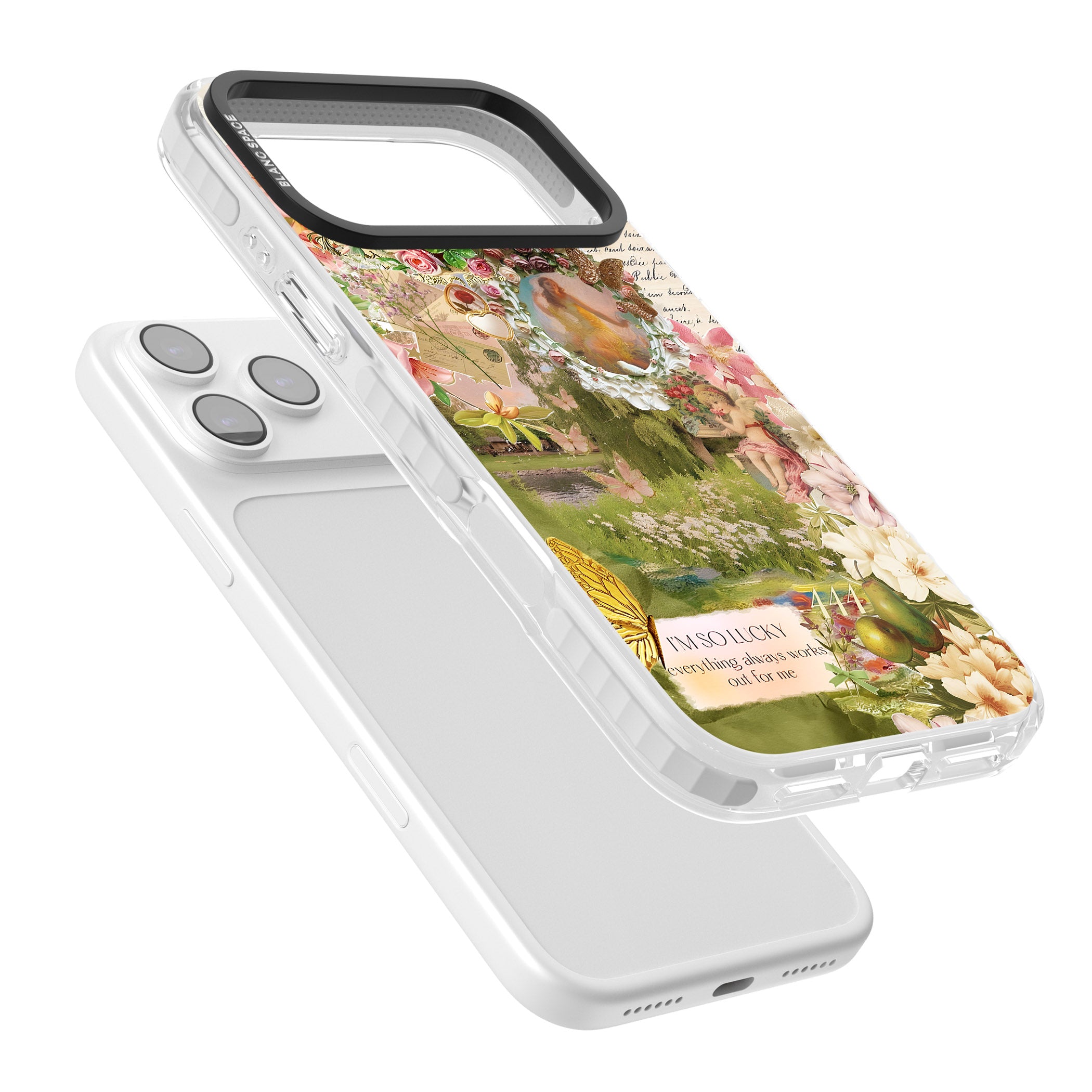 Nature in Pink iPhone 17 Pro Impact Pro Clear Phone Case Colours